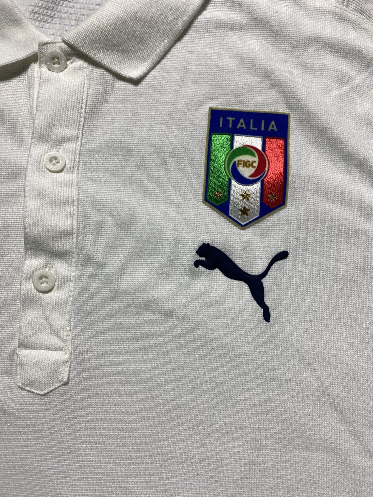 Puma Puma Polo Shirt White tee Size US XL / EU 56 / 4 - 3 Thumbnail