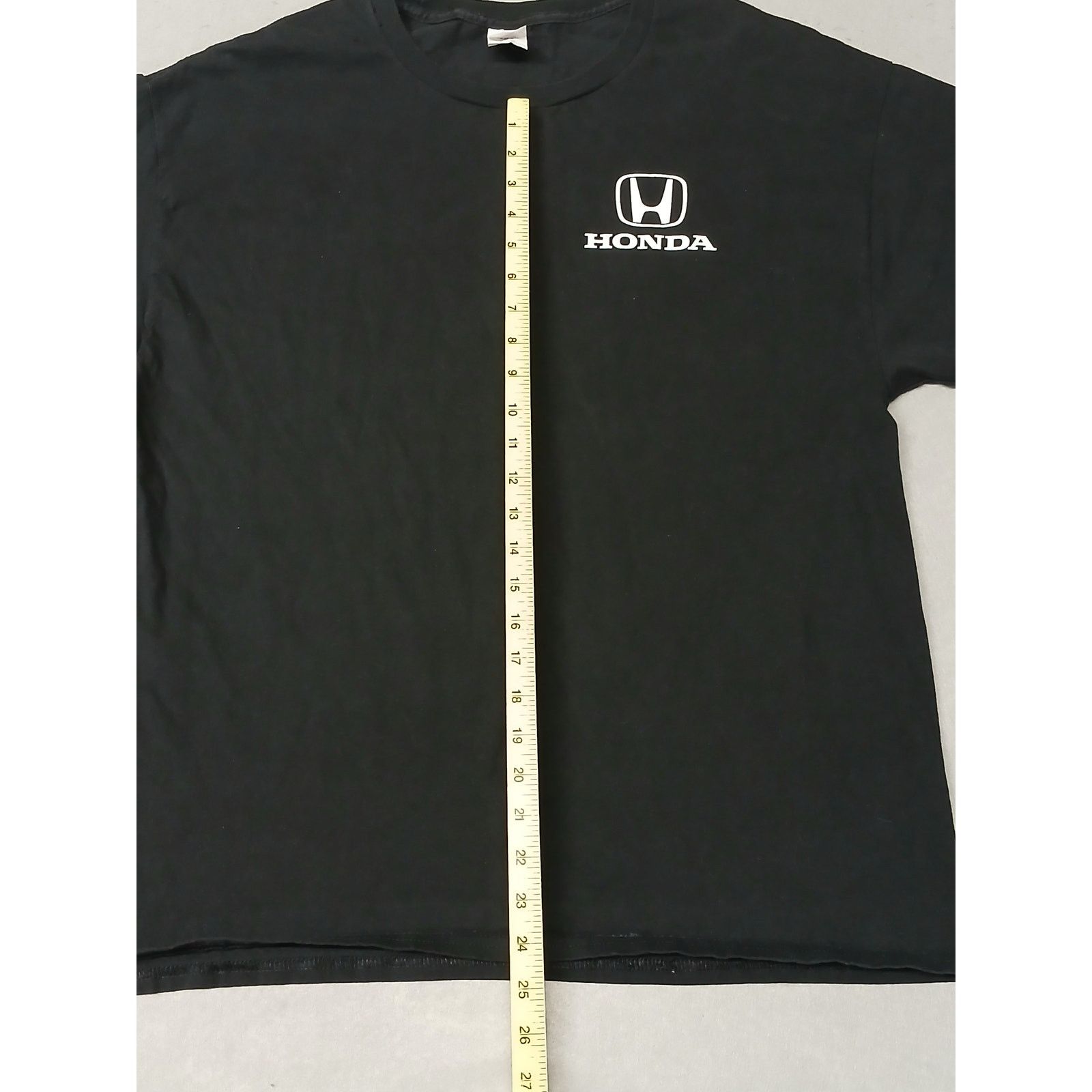 Hanes Hanes (XL) Black Honda Logo Short Sleeve Crew Neck Tee Shirt Size US XL / EU 56 / 4 - 2 Thumbnail