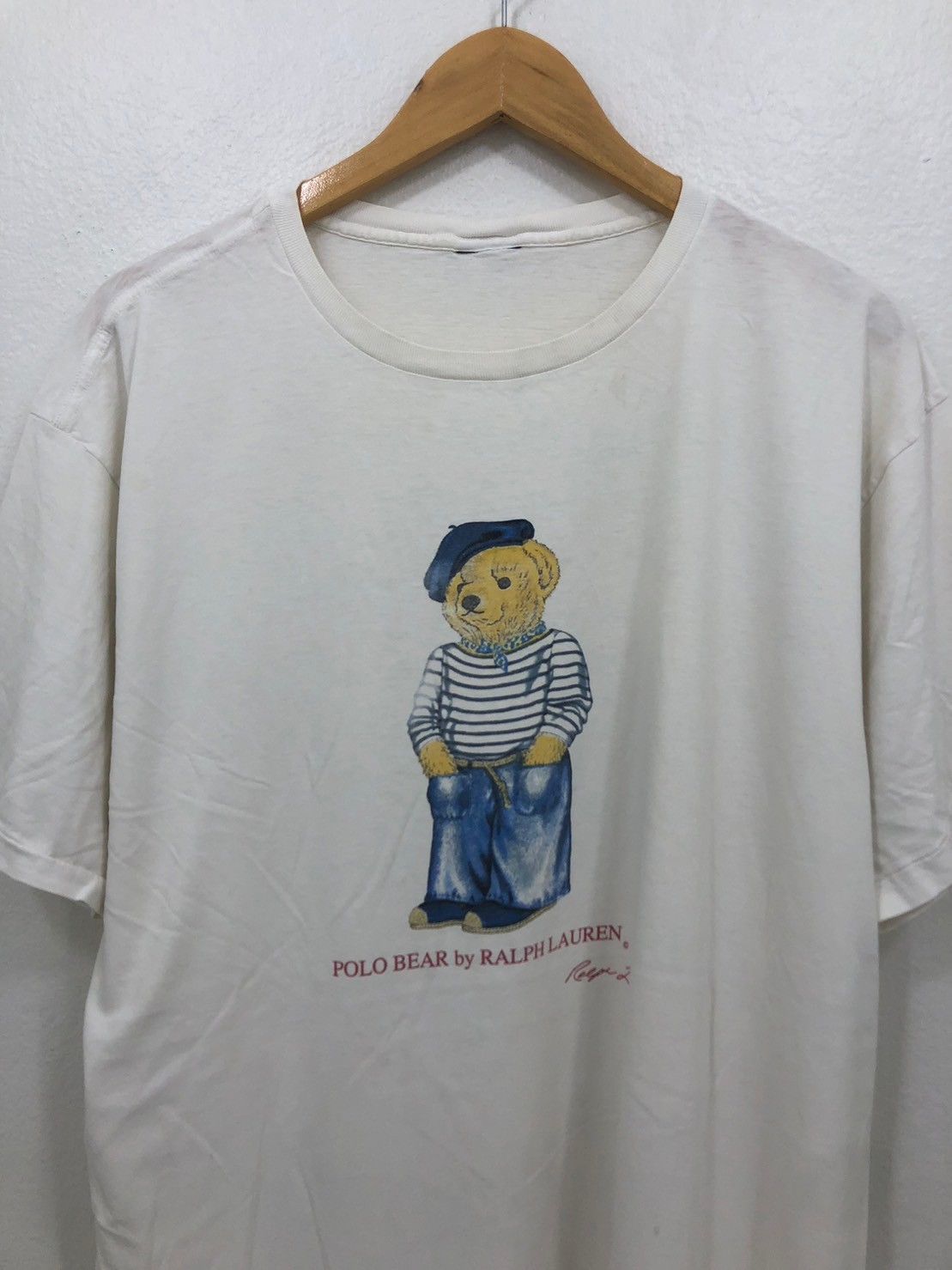 Polo Ralph Lauren × Ralph Lauren × Vintage Vintage 90's Polo Bear Ralph Lauren shirt wts01 Size US XL / EU 56 / 4 - 1 Thumbnail