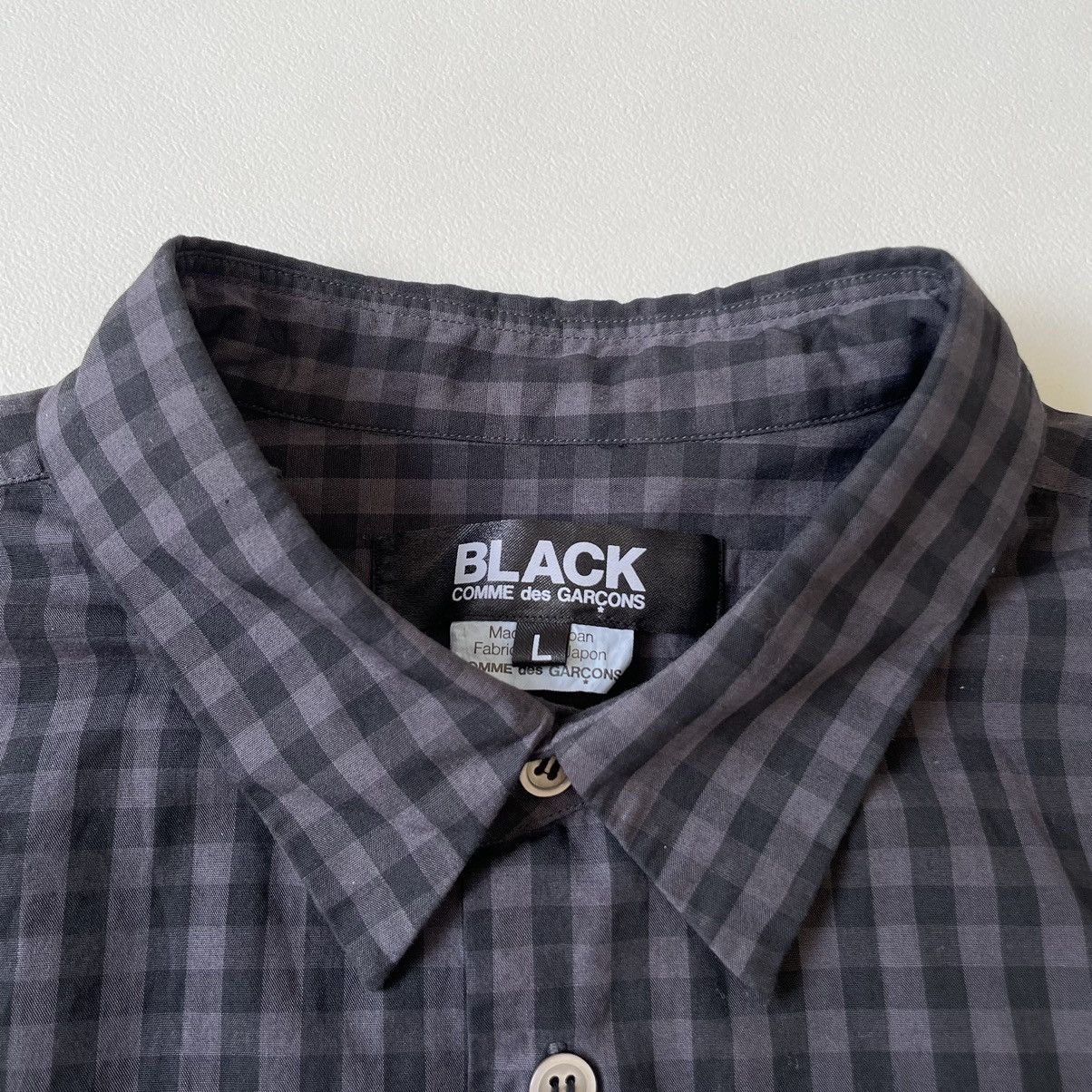 Comme des Garcons Over Dyed Black/Grey Gingham Check Shirt Size US M / EU 48-50 / 2 - 4 Thumbnail