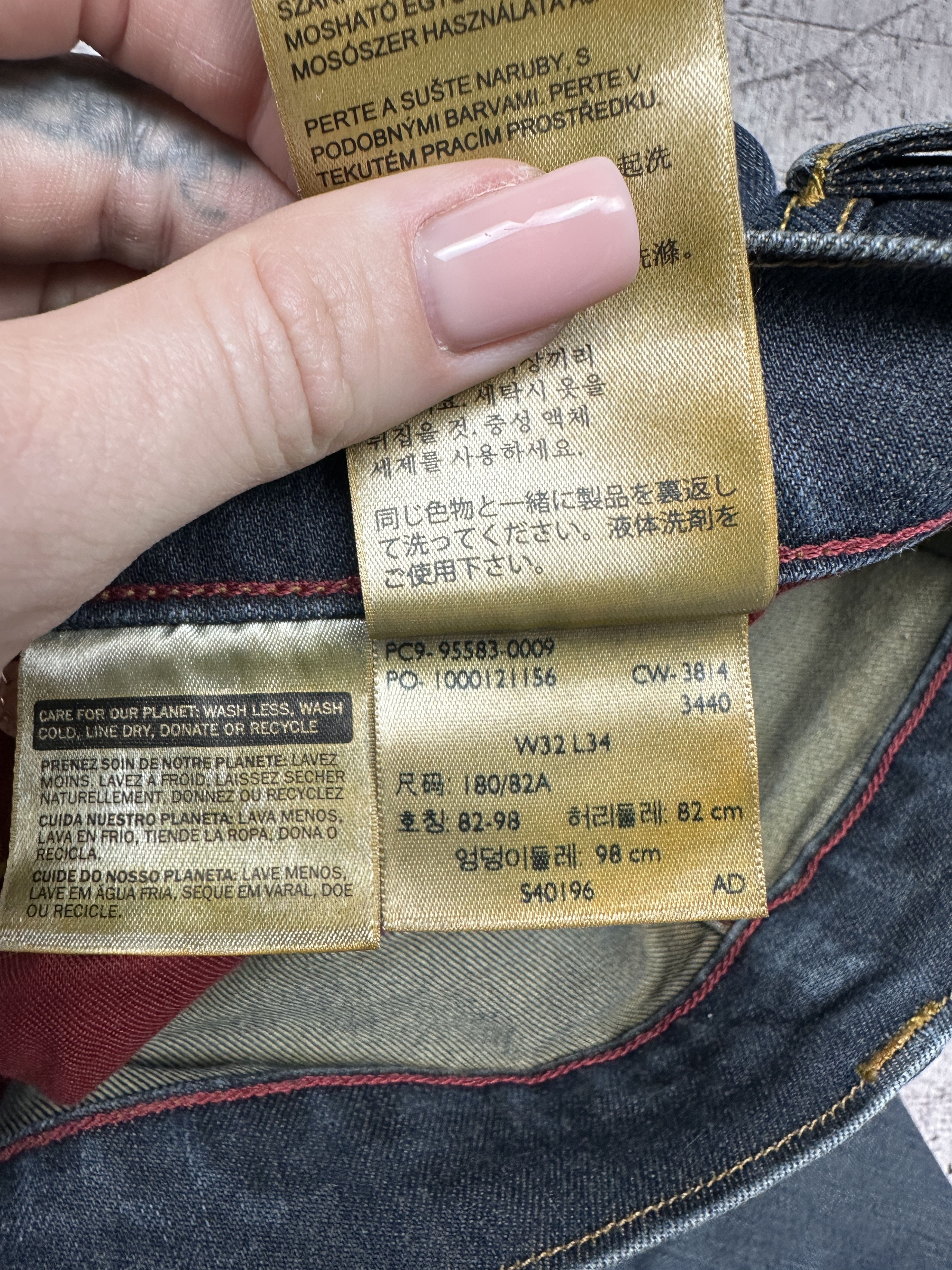 Levi's Levi's 513 Mens Denim Pants Jeans Size 32 x 34 Size US 32 / EU 48 - 10 Thumbnail
