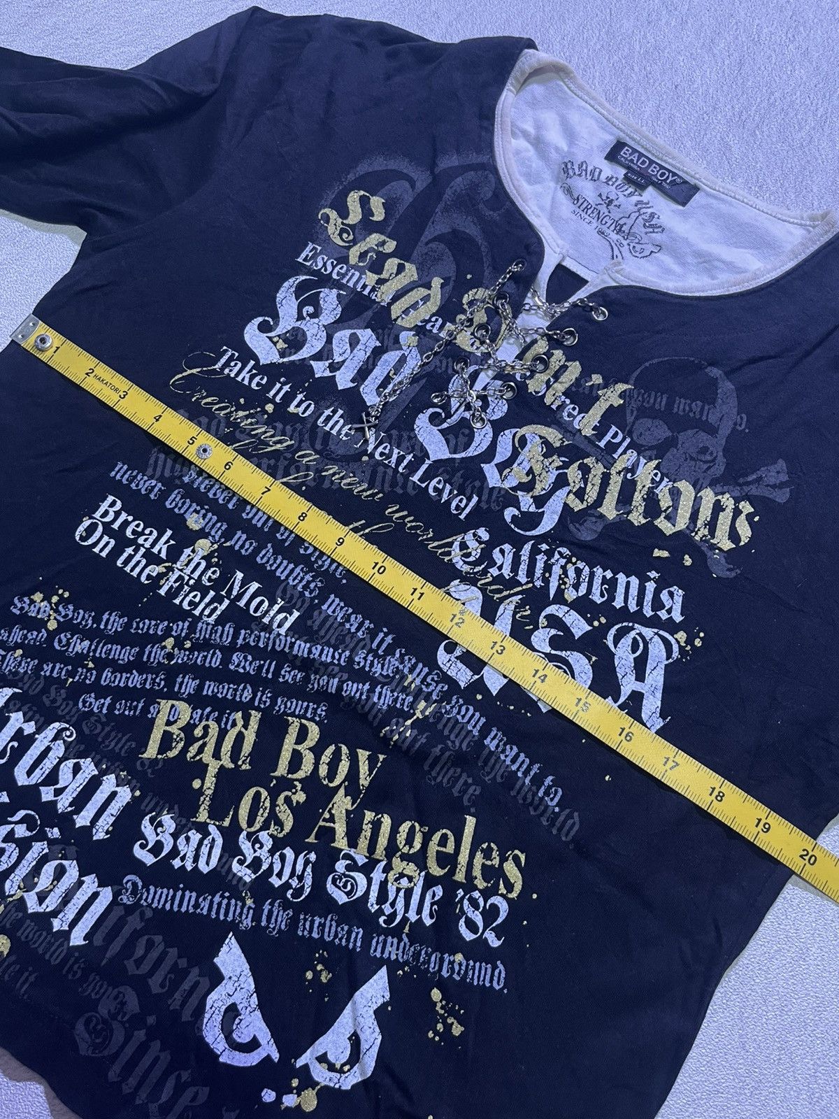 Japanese Brand VINTAGE Y2K BAD BOY long sleeve tshirt punk ifsix style Size US M / EU 48-50 / 2 - 7 Thumbnail