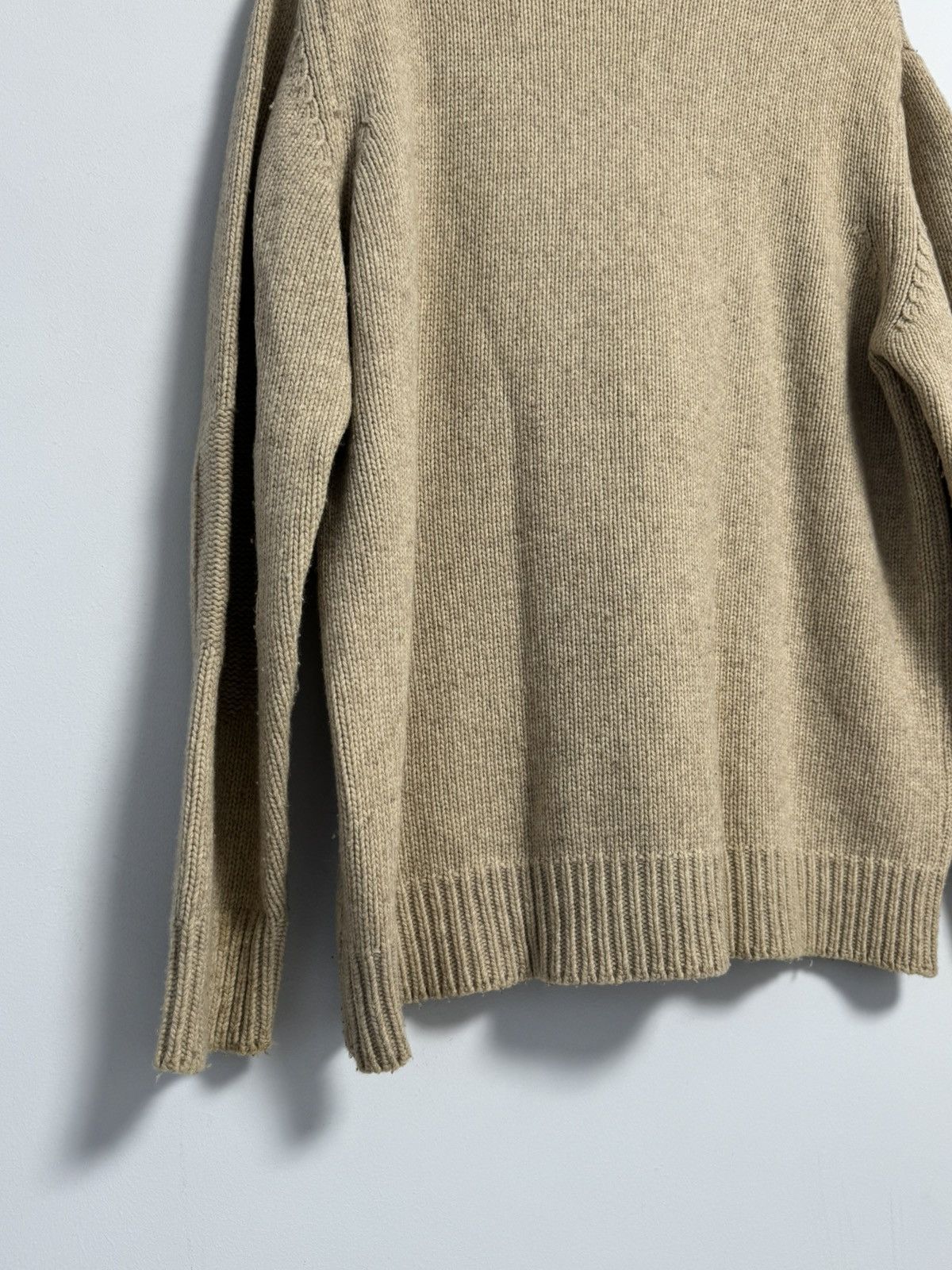 Fred Perry Fred Perry 1/4 Zip Sweater Wool Beige Vintage 90’s Hype Size US XL / EU 56 / 4 - 16 Thumbnail