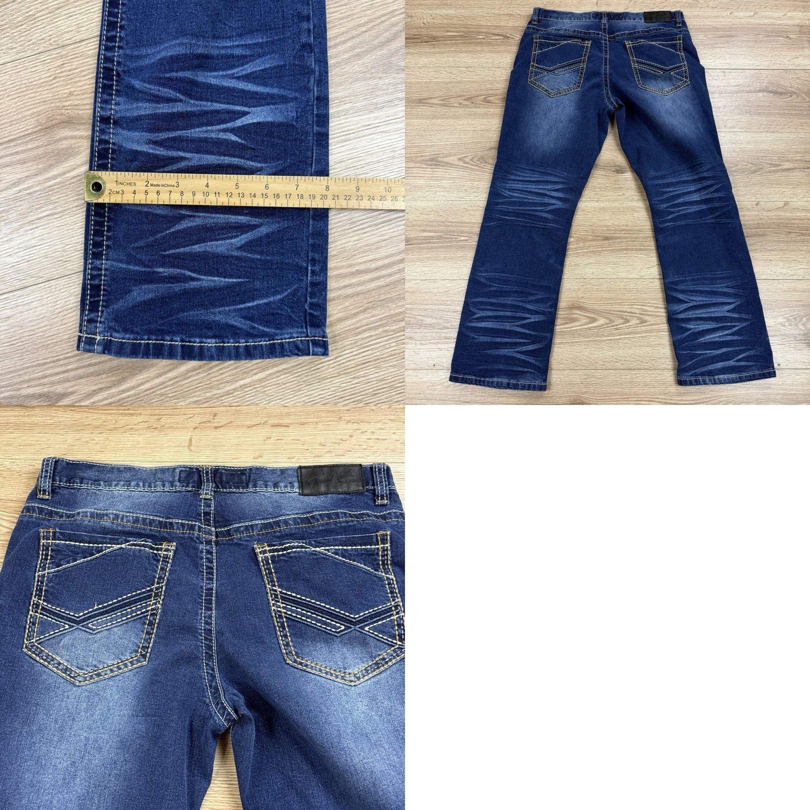 Alife True Luck Jeans Men's Classic Stretch Straight Fit Blue Jeans 34x30 Size US 34 / EU 50 - 8 Thumbnail