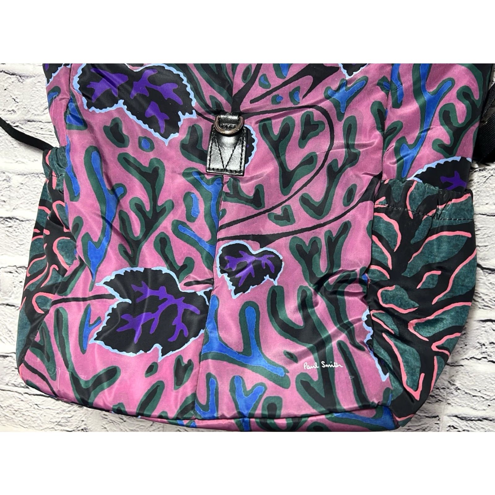 Paul Smith Paul Smith Multicolor Fold Over Backpack Bag Women Nylon Folding Backpack Multicolor Designer 14.75” tall 10” W x 6” Deep Womens Size ONE SIZE - 5 Thumbnail