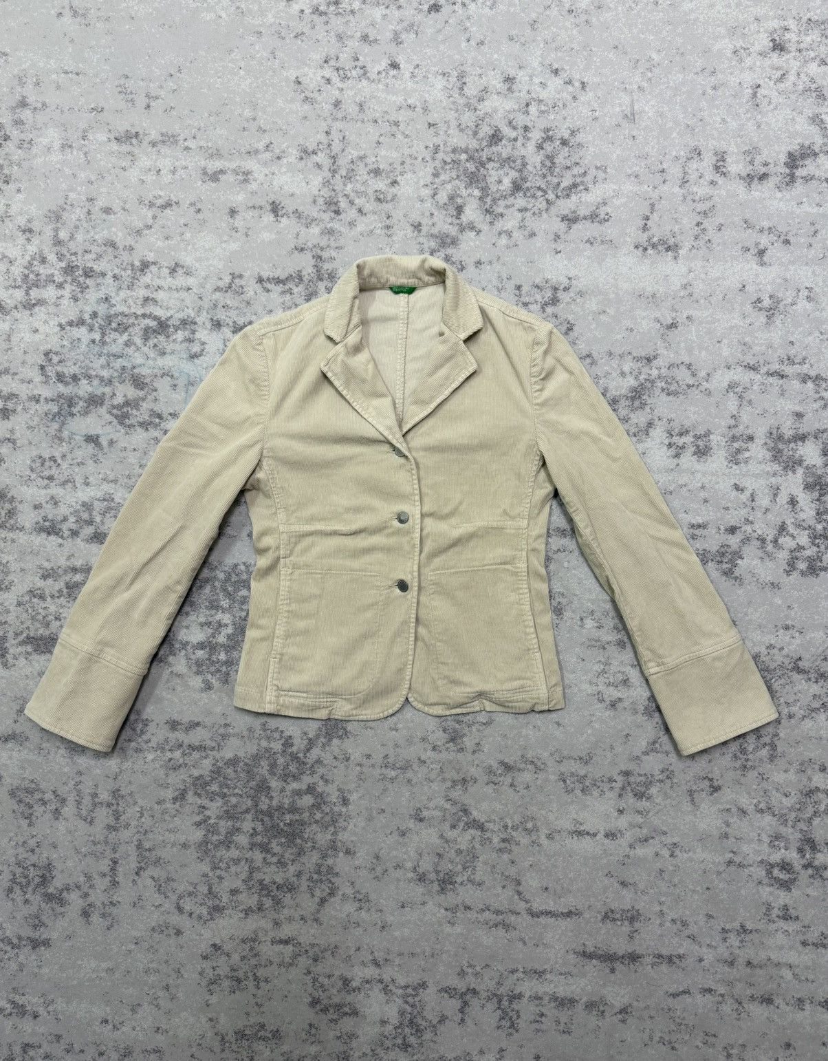 United Colors Of Benetton United colors of benetton coduroy open colar blazer jacket Size XS / US 0-2 / IT 36-38 - 3 Thumbnail
