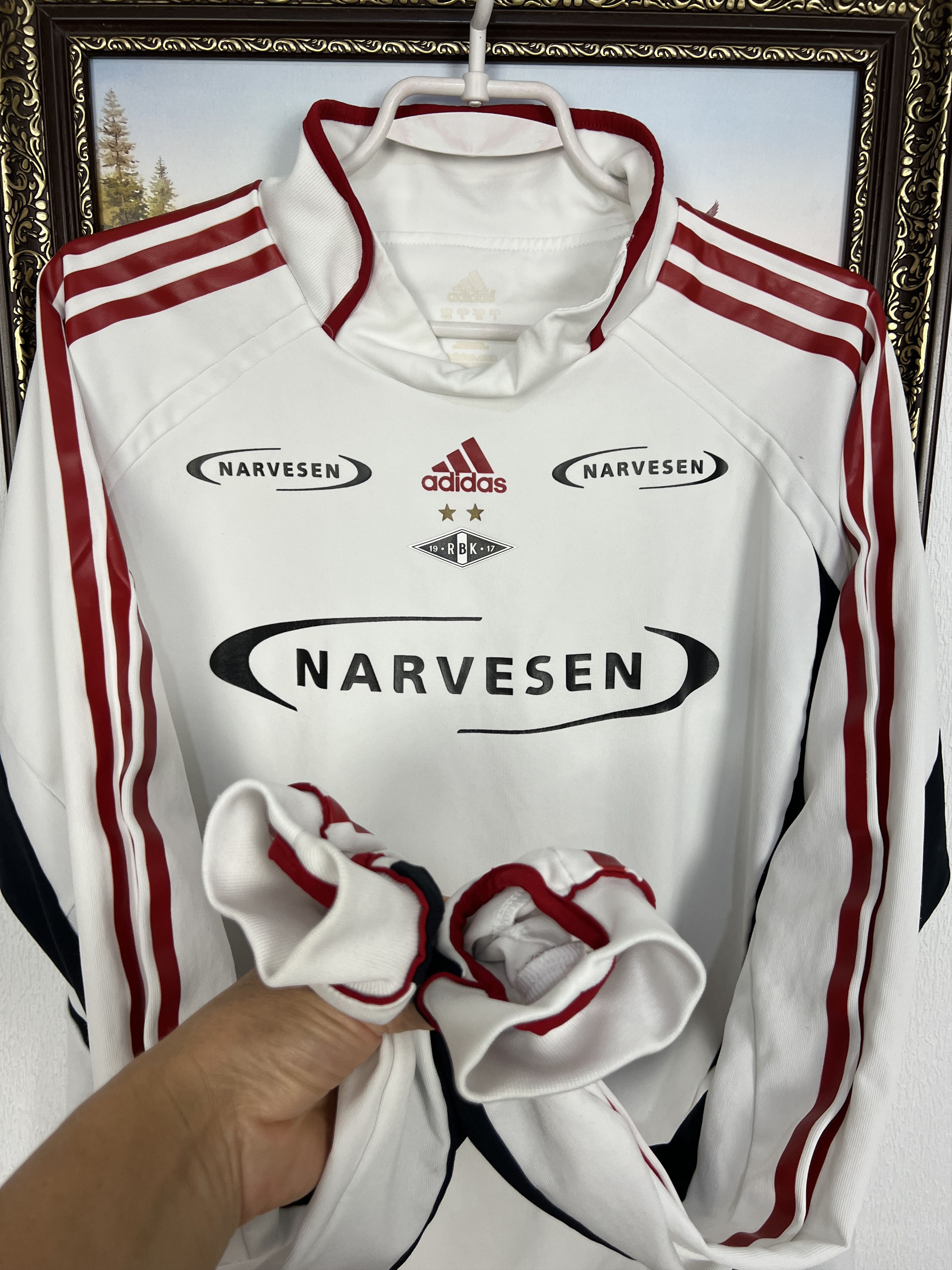 Adidas Vintage Adidas Rosenborg Football Sweatshirt Train Soccer Size US L / EU 52-54 / 3 - 8 Thumbnail