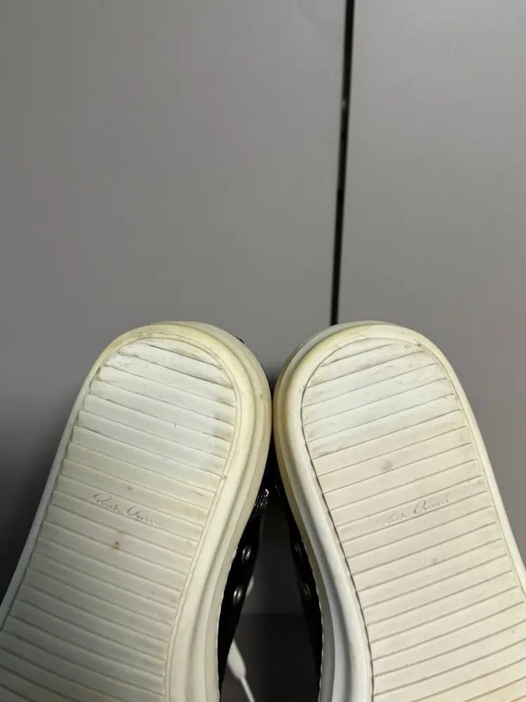 Rick Owens Sz 42.5 Rick owens Mainline Leather Hi-top-2507 Size US 9.5 / EU 42-43 - 6 Thumbnail