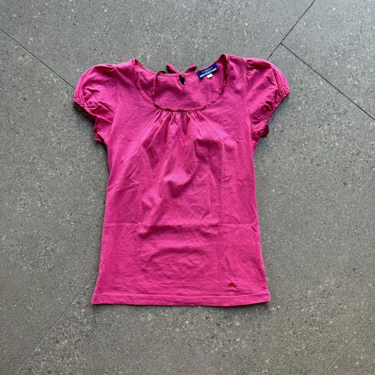 Burberry Burberry Pink Blouse With Tie Detail Size ONE SIZE - 1 Thumbnail