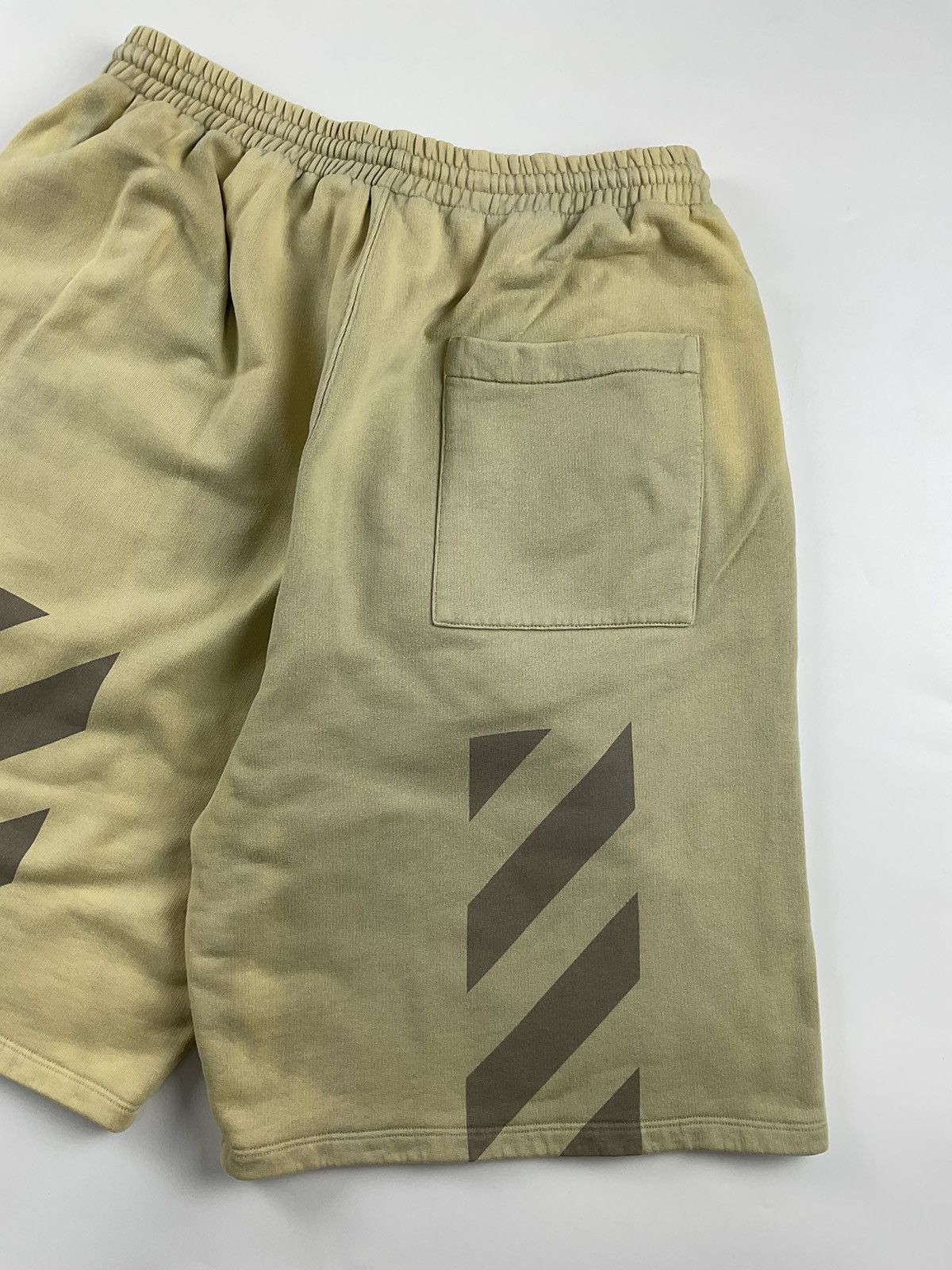 Off-White Off White Diagonal Sweatshort Size US 34 / EU 50 - 8 Thumbnail