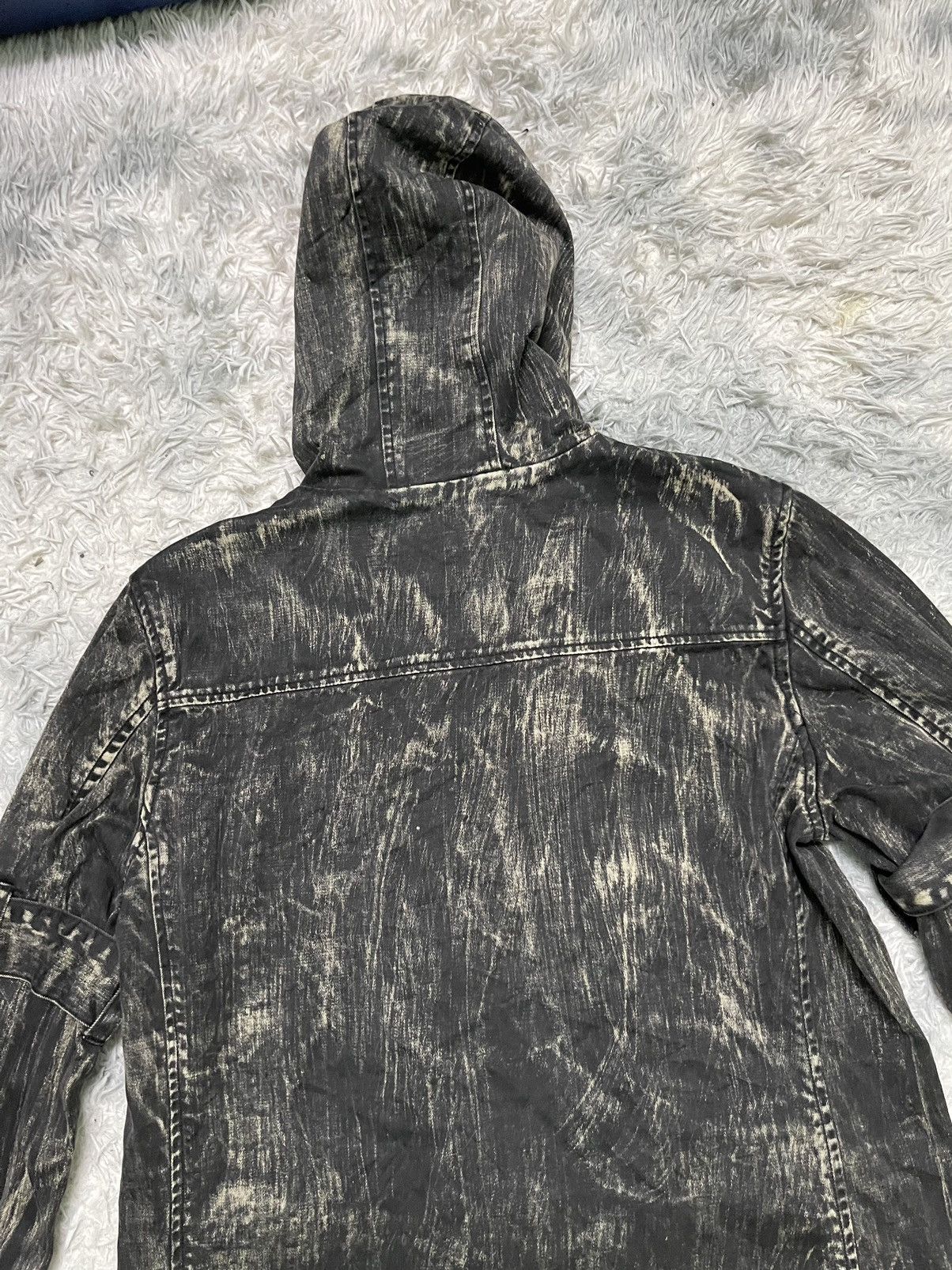 If Six Was Nine 1990s BERNING SHO DENIM JACKET BONDAGE RARE DESIGN Size US M / EU 48-50 / 2 - 18 Thumbnail
