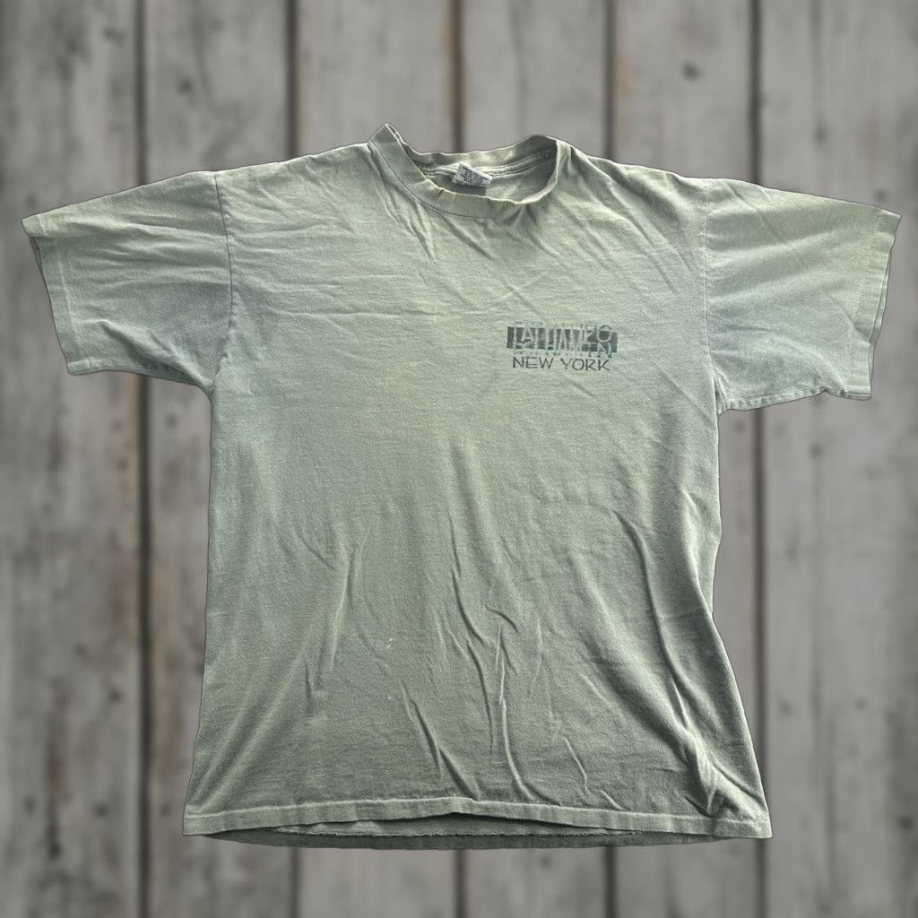 Vintage VINTAGE Artforms Shirt Mens Large Green New York Graphic Tee Made USA 90s Cotton Size US L / EU 52-54 / 3 - 1 Thumbnail