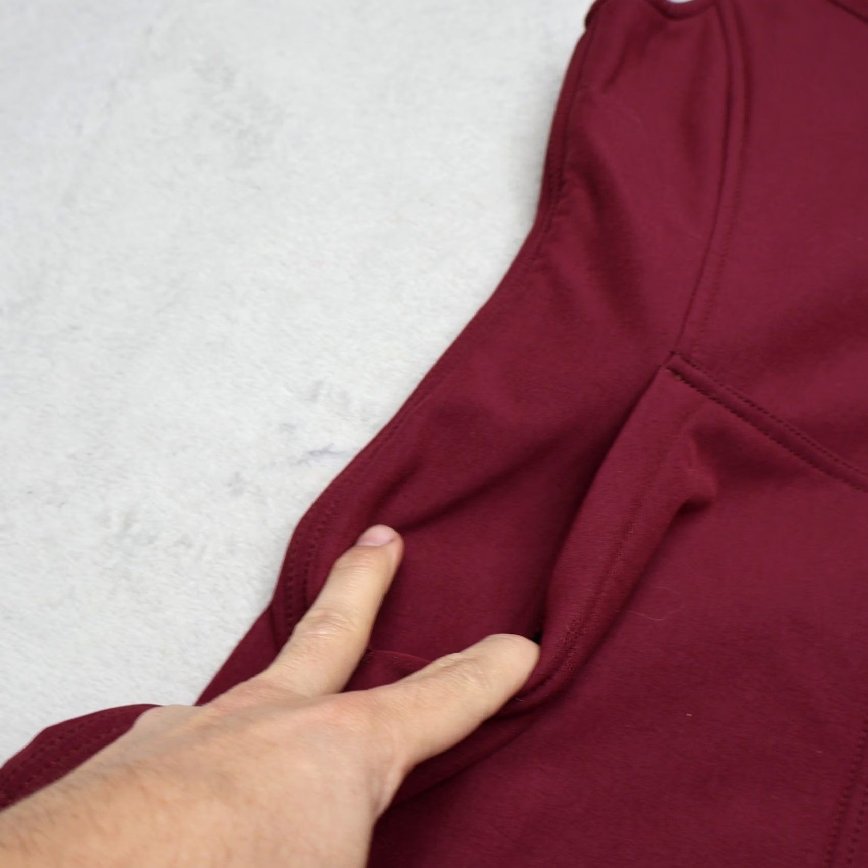 Carhartt Carhartt Vest Women Small Burgundy Softshell Fleece Lined Full Zip Utility Wind Vest Size S / US 4 / IT 40 - 3 Thumbnail