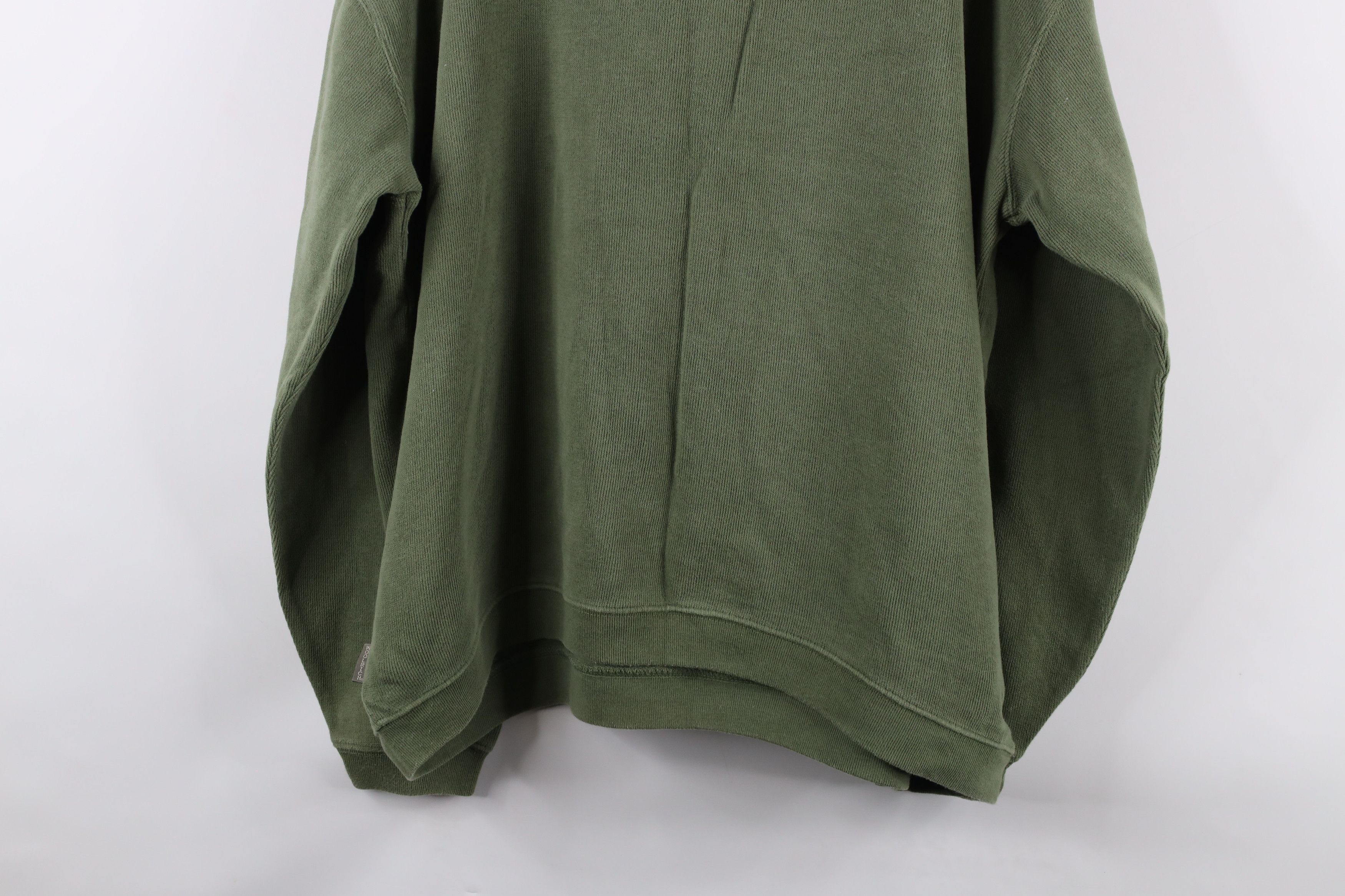 Vintage Vintage 90s Woolrich Ribbed Knit Half Zip Sweater Green Size US XL / EU 56 / 4 - 9 Thumbnail