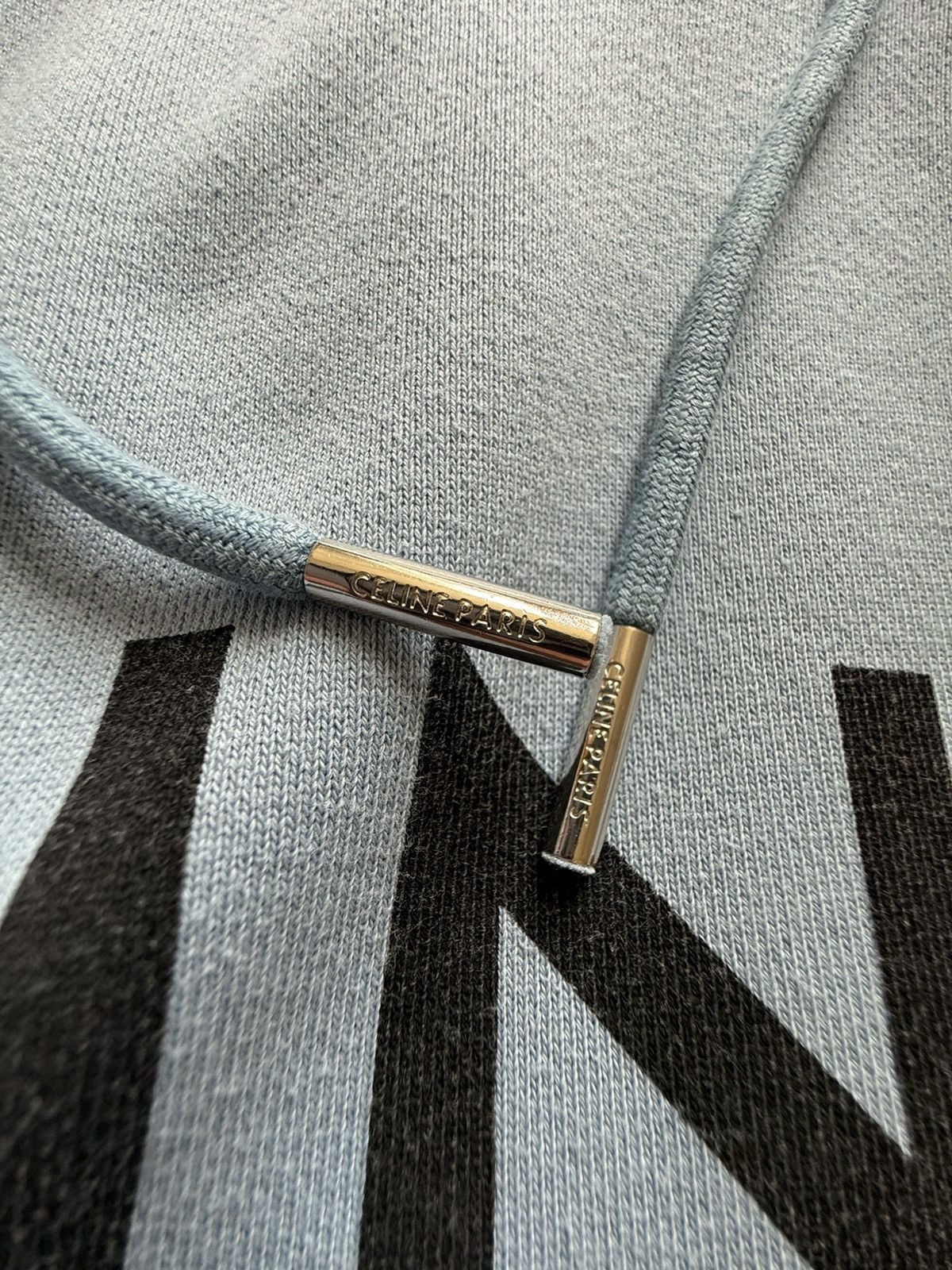 Celine Celine blue black logo hoodie Hedi Slimane grail Size US L / EU 52-54 / 3 - 19 Thumbnail