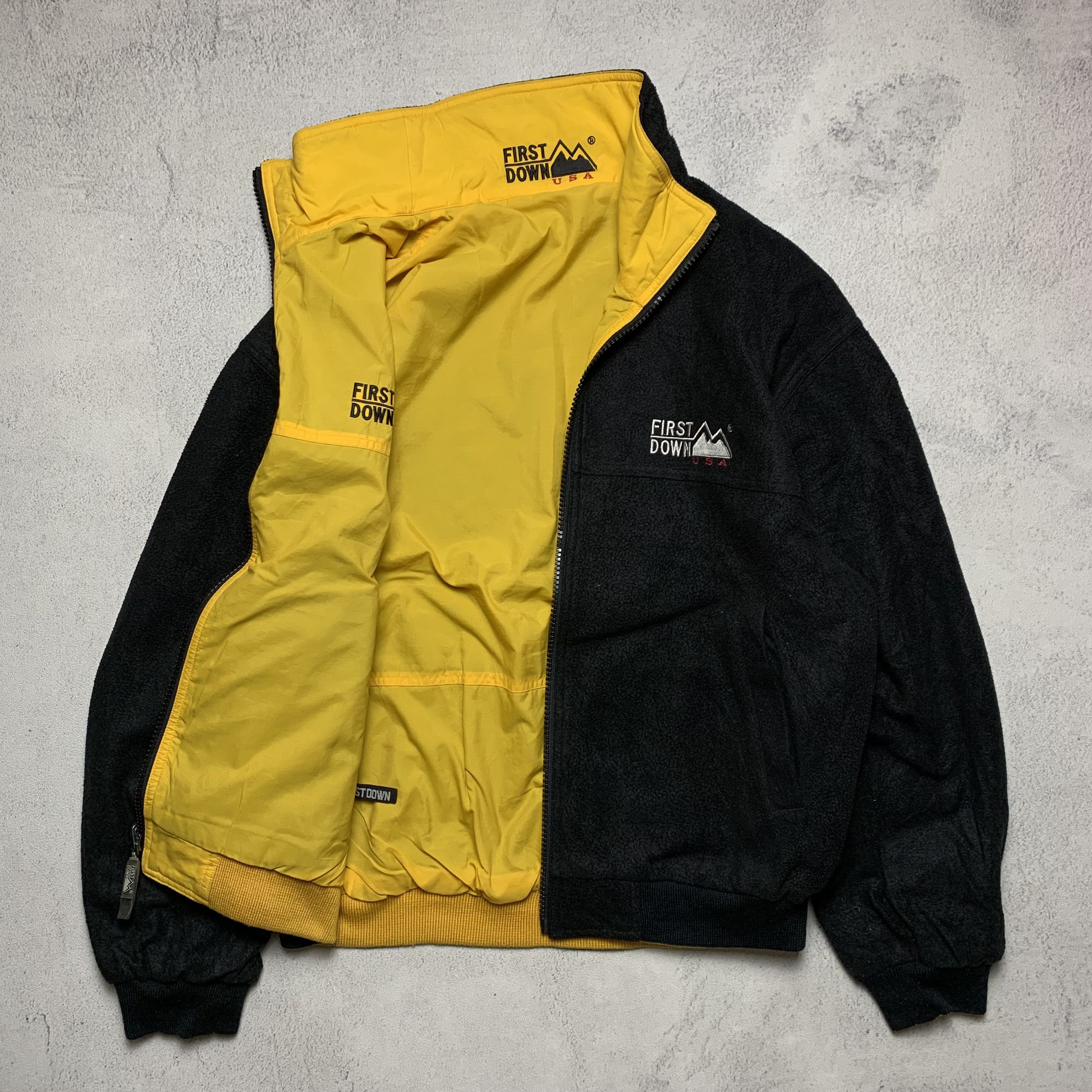 Vintage Vintage First Down USA Reversible Fleece Jacket Size US L / EU 52-54 / 3 - 1 Thumbnail