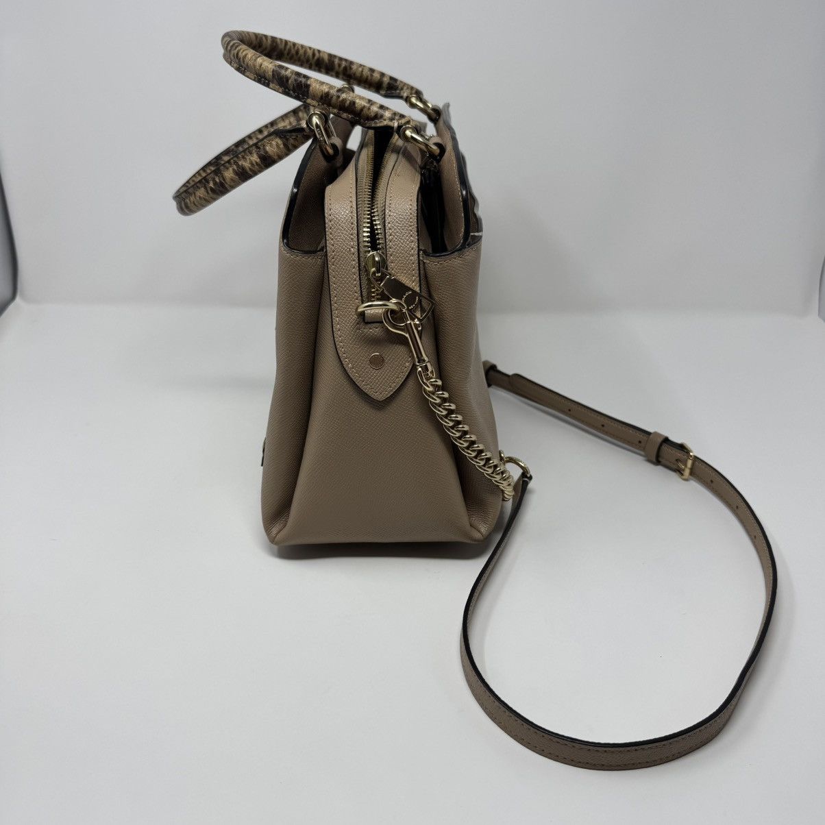 Coach Coach Lillie Carryall Daisy Applique Bag Snake Leather Size ONE SIZE - 4 Thumbnail