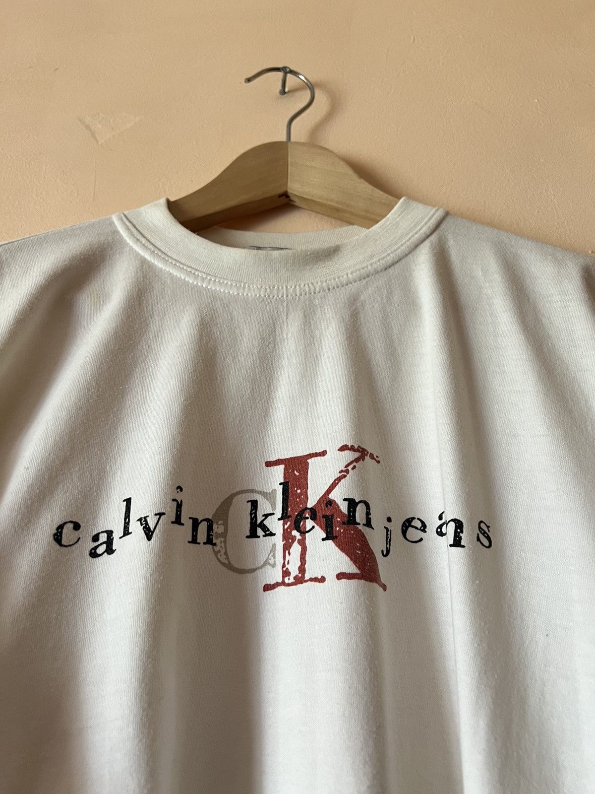 Calvin Klein × Vintage Calvin Klein MADE IN USA Boxy Vintage Avantgarde tee t shirt Size US M / EU 48-50 / 2 - 4 Thumbnail