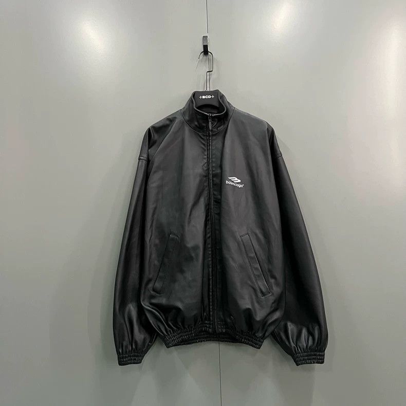 Balenciaga Balenciaga Black Embroidered Leather Jacket - dmc Size US S / EU 44-46 / 1 - 1 Thumbnail