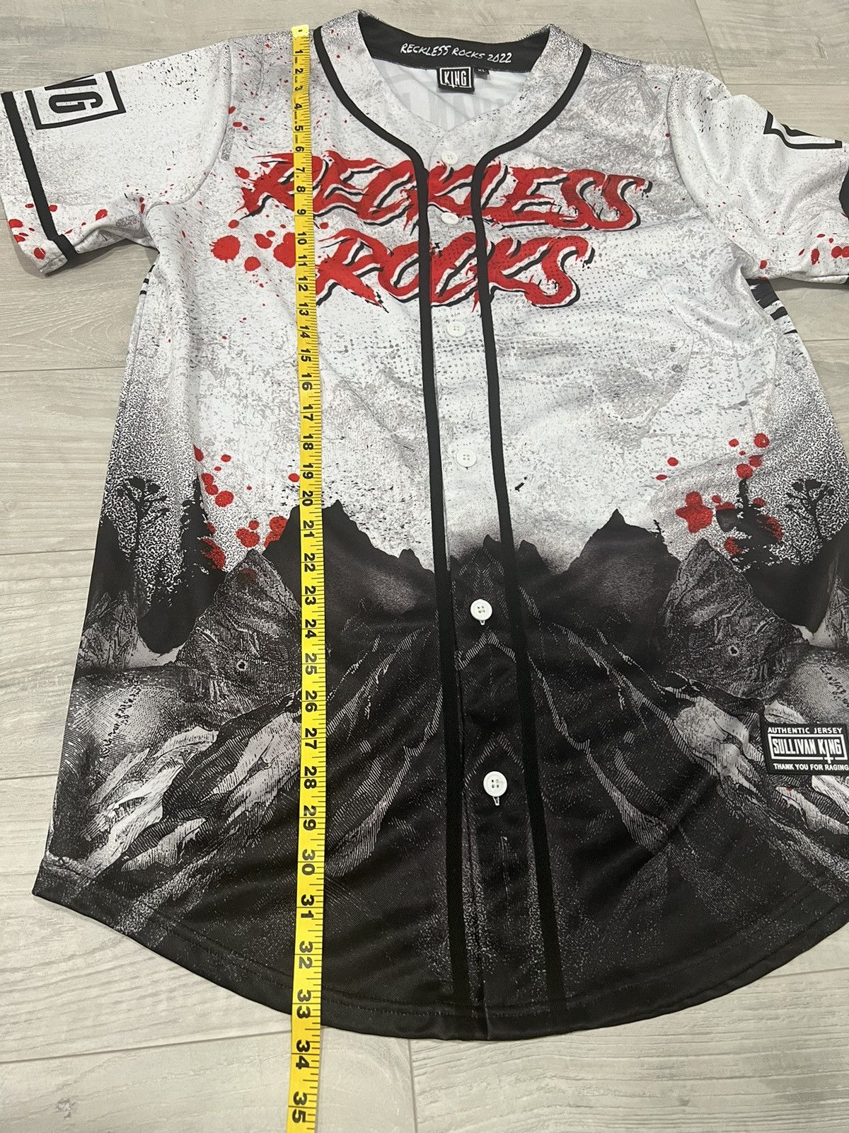 Band Tees Sullivan King Reckless Rocks XL Jersey 2022 Size US XL / EU 56 / 4 - 8 Thumbnail