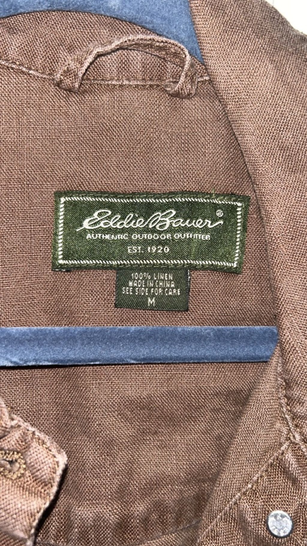 Eddie Bauer Women's Eddie Bauer Brown Linen Utility Jacket M Size M / US 6-8 / IT 42-44 - 4 Thumbnail