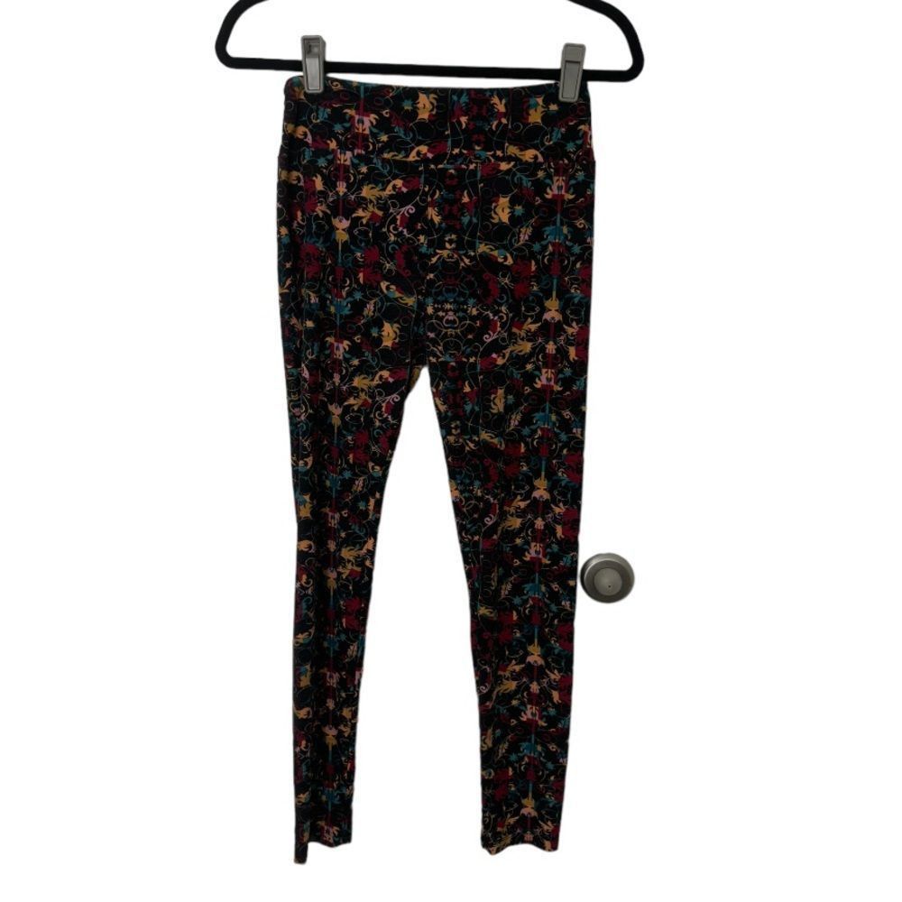 Other LulaRoe SZ OS multicolored abstract print leggings on black Size 28" / US 6 / IT 42 - 1 Thumbnail