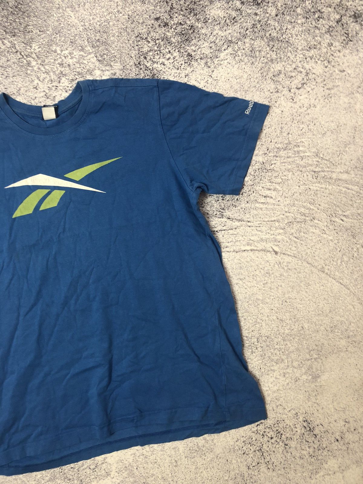 Reebok × Vintage Vintage T-shirt Reebok size L y2k rare casual drill ykk Size US L / EU 52-54 / 3 - 3 Thumbnail