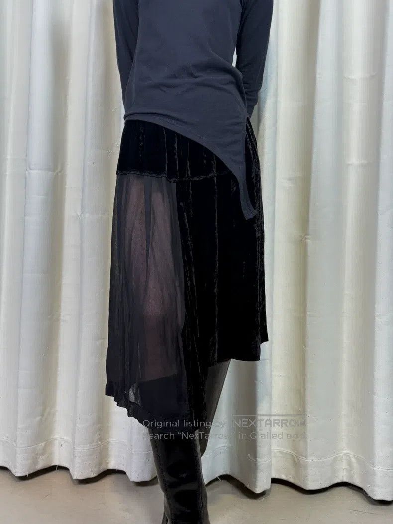 Comme des Garcons Comme Des Garcons size XS Vintage See-through Velvet Decon Size 22" - 1 Thumbnail
