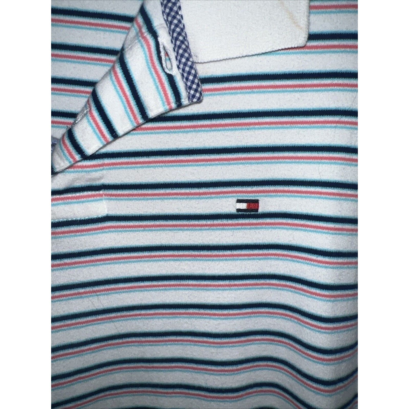 Tommy Hilfiger Tommy Hilfiger Men's Shirt Striped White Blue Red Size XL Size US XL / EU 56 / 4 - 3 Thumbnail