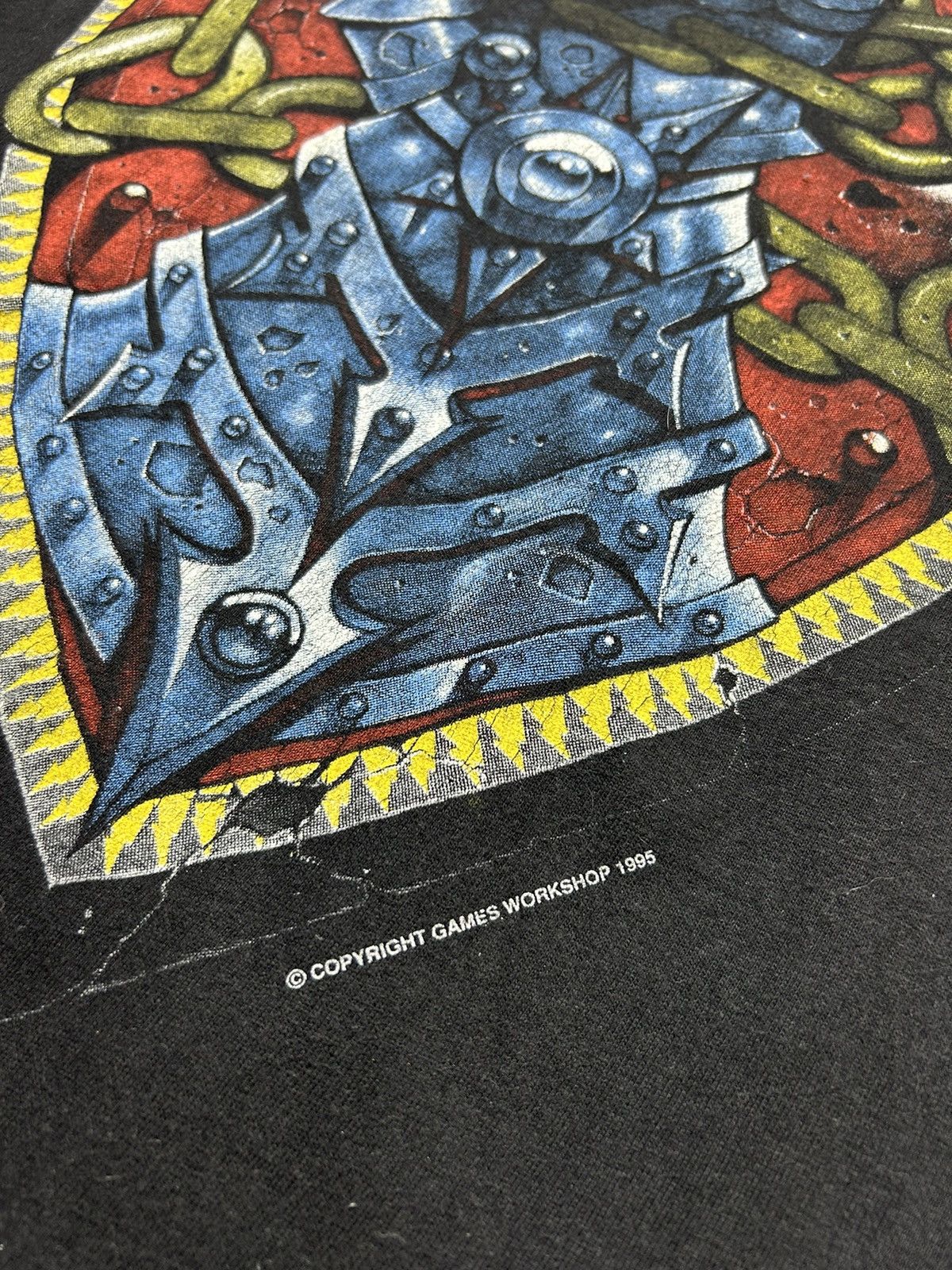 Vintage Rare Vintage 1995 Necromunda Orlocks T-Shirt Size US XL / EU 56 / 4 - 8 Thumbnail