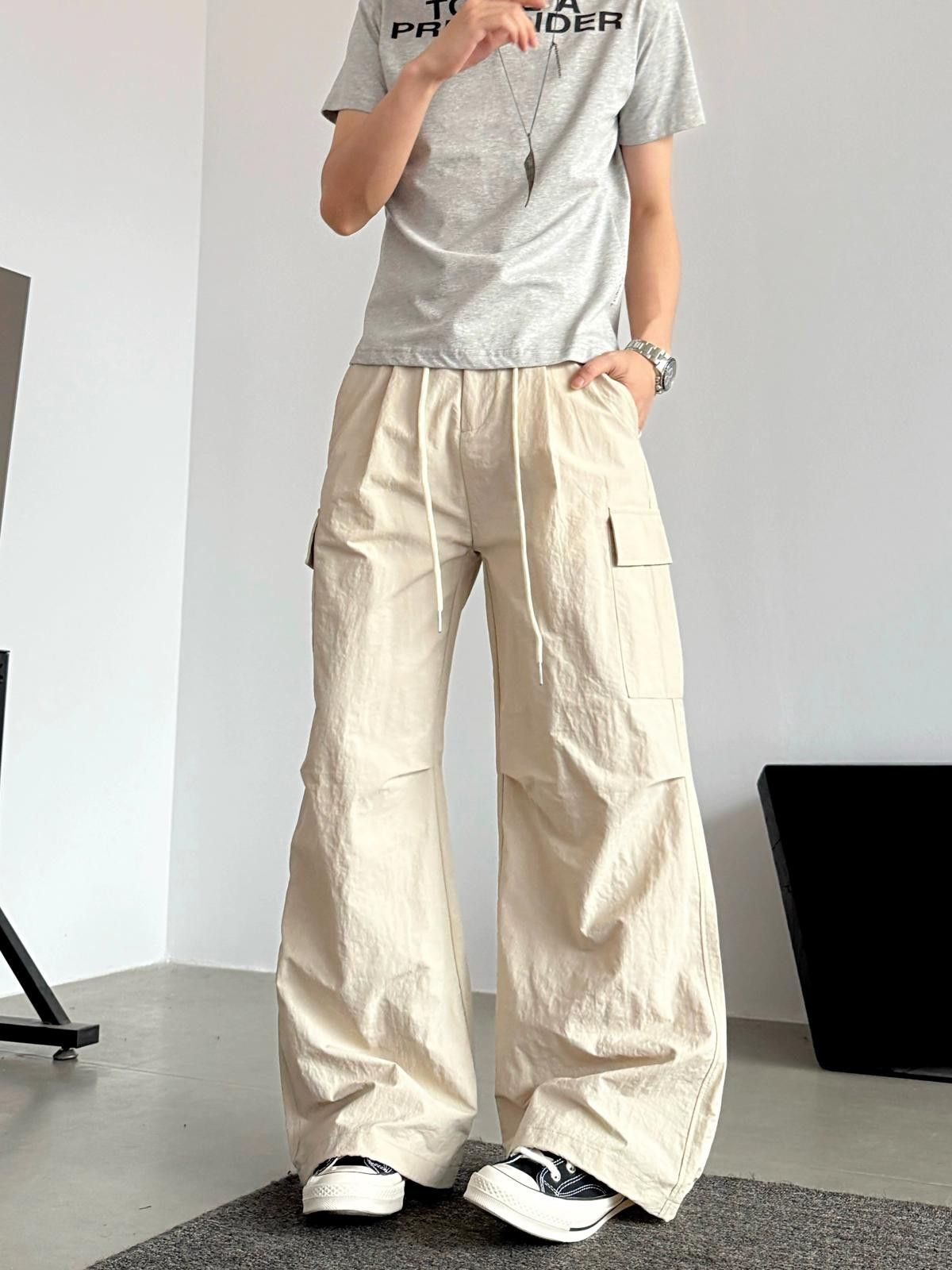 Other Wide Leg Cargo Pants, Loose Fit Trousers Size US 32 / EU 48 - 3 Thumbnail