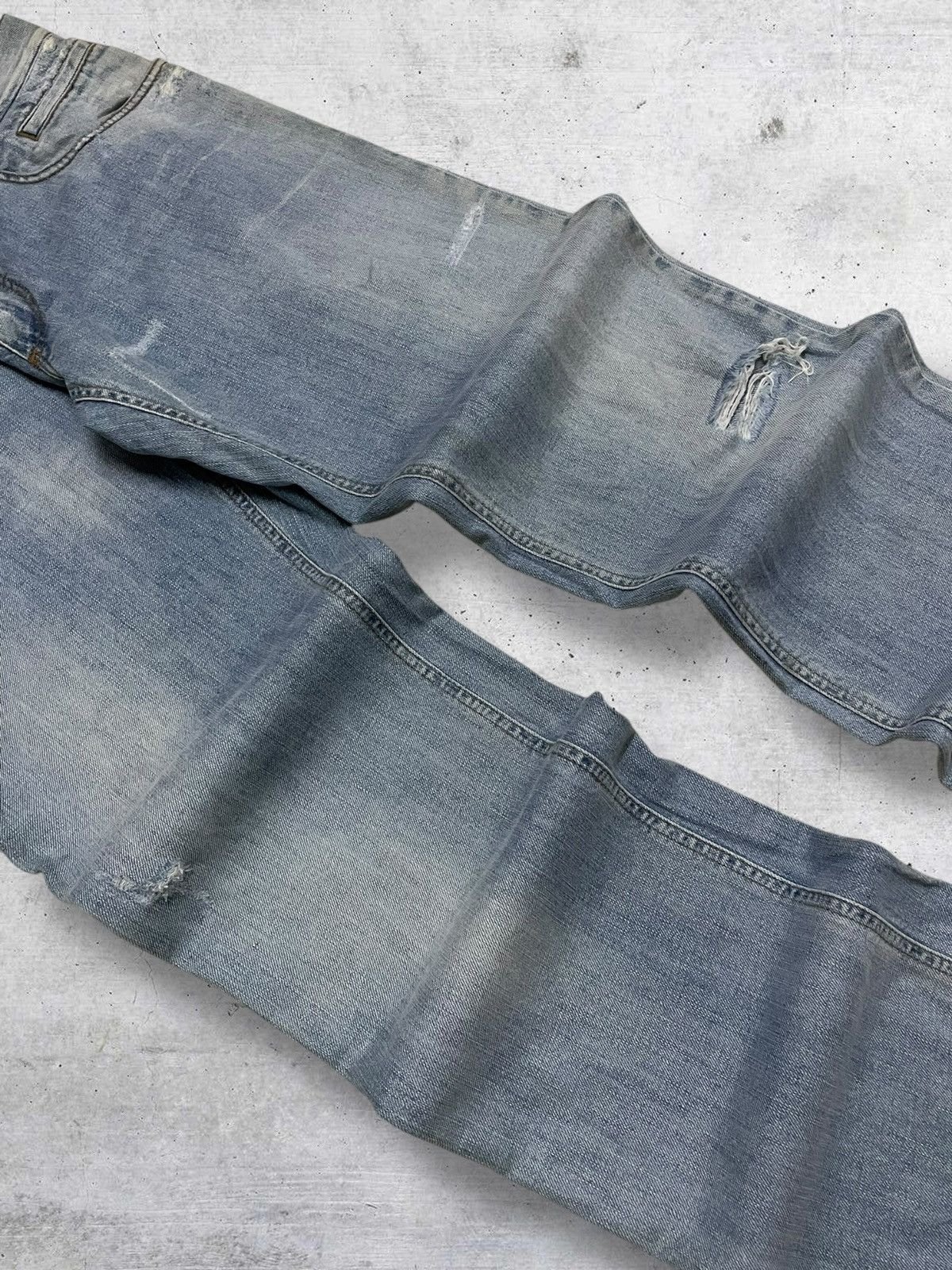 Dolce & Gabbana DOLCE & GABBANA 90S DESIGNER DISTRESSED BLUEWASHED DENIM Size US 36 / EU 52 - 6 Thumbnail