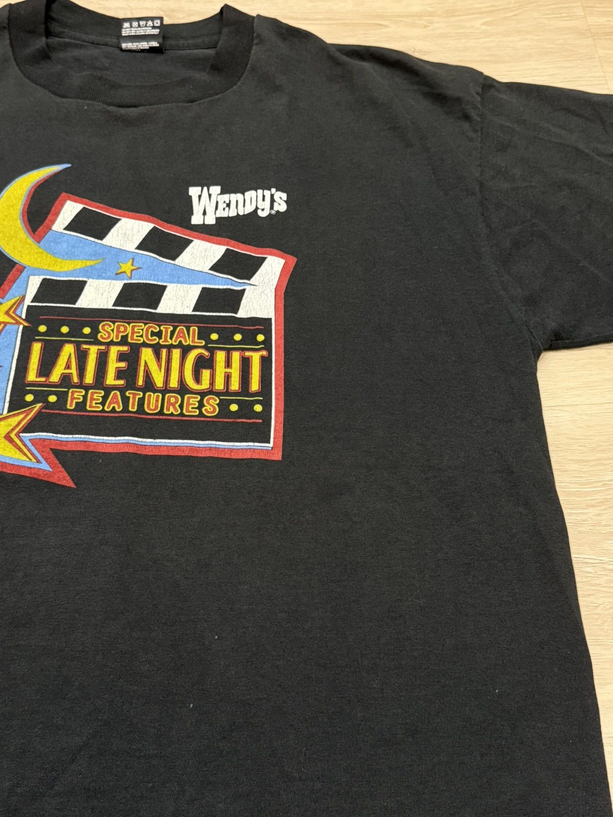 Vintage Vintage 90s Wendy’s Special Late Night Features Tee Size US XL / EU 56 / 4 - 3 Thumbnail
