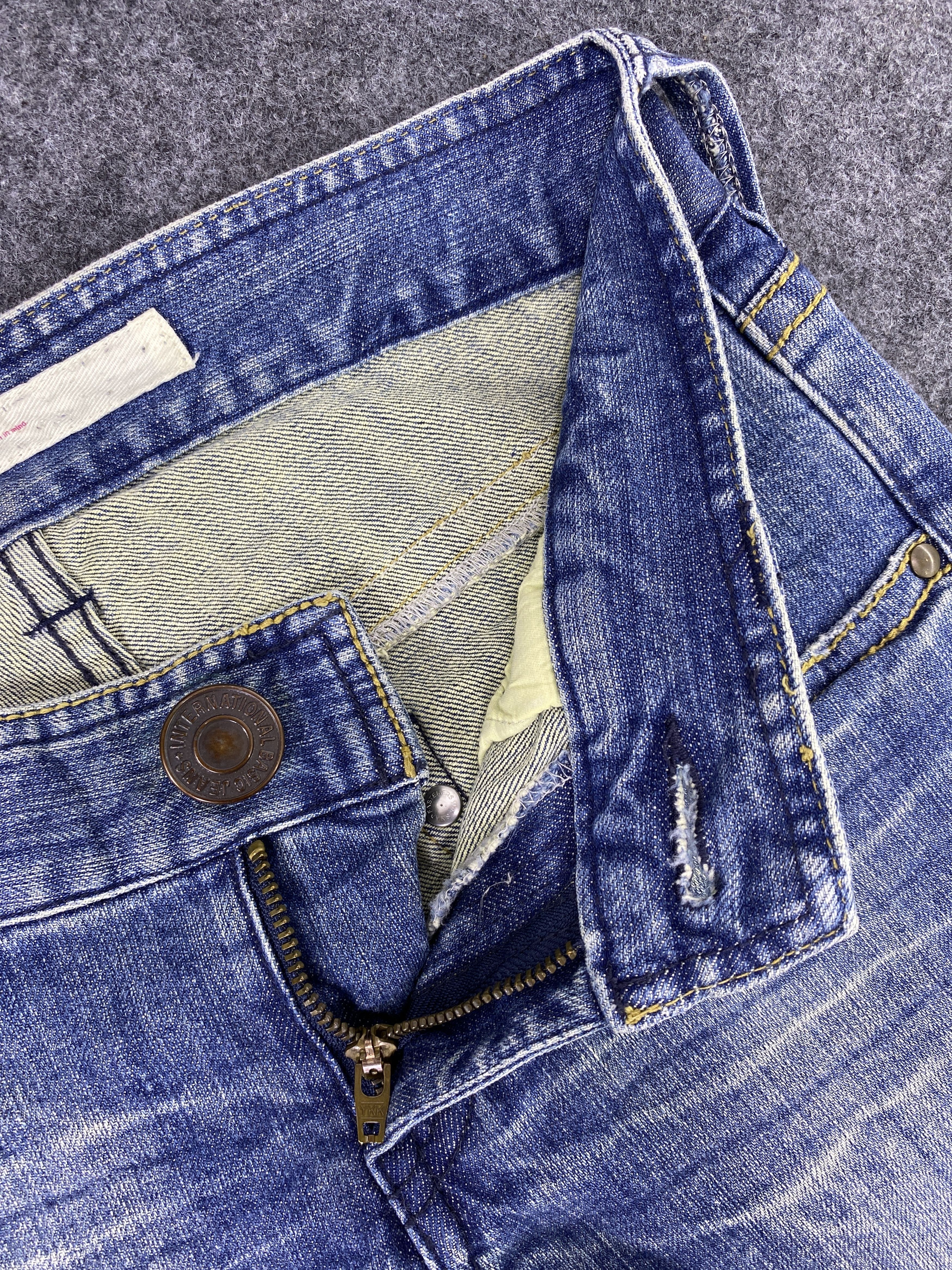 Japanese Brand Japanese Brand Blue Wash Flare Jeans - J1055 Size 29" - 7 Thumbnail