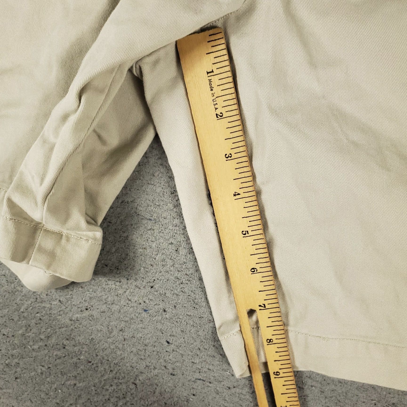 Ralph Lauren Ralph Lauren Mens Chino Shorts Size 40 Beige Casual Pleated Cotton Slash Pockets Size US 40 / EU 56 - 6 Thumbnail