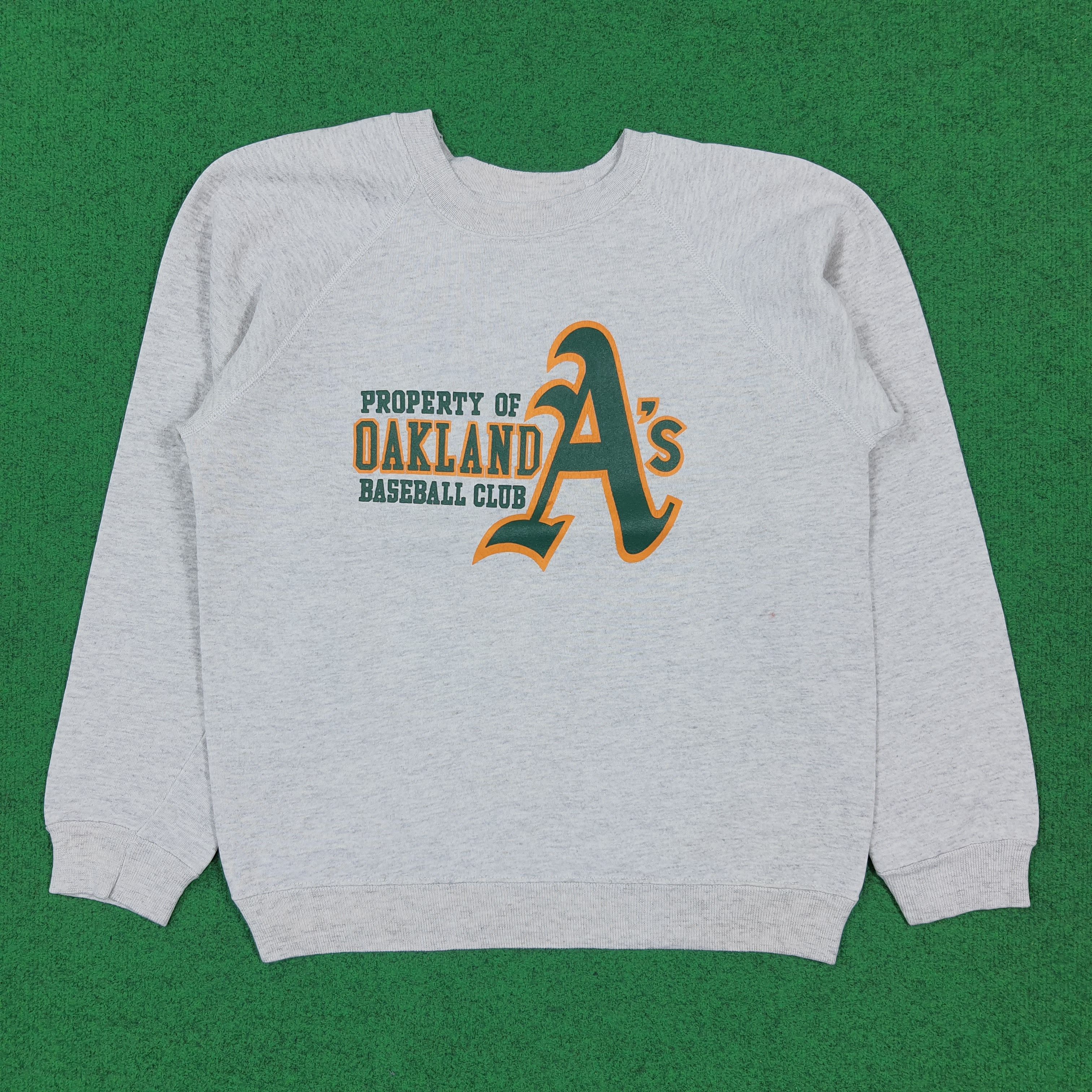 Hanes Vintage 90s Oakland A's Baseball Club Crewneck E1A27 Size US M / EU 48-50 / 2 - 1 Thumbnail