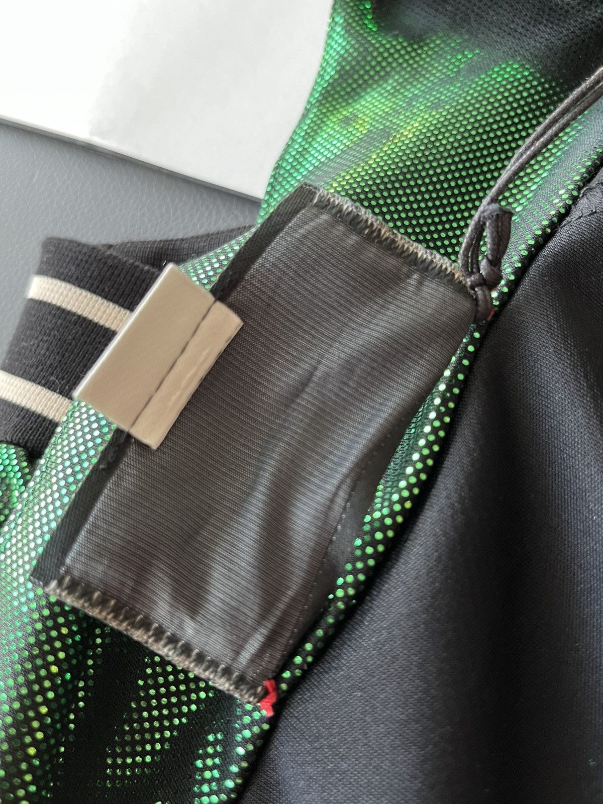 $4k Value Super Runway Gucci Glitter Laminated Track Jacket