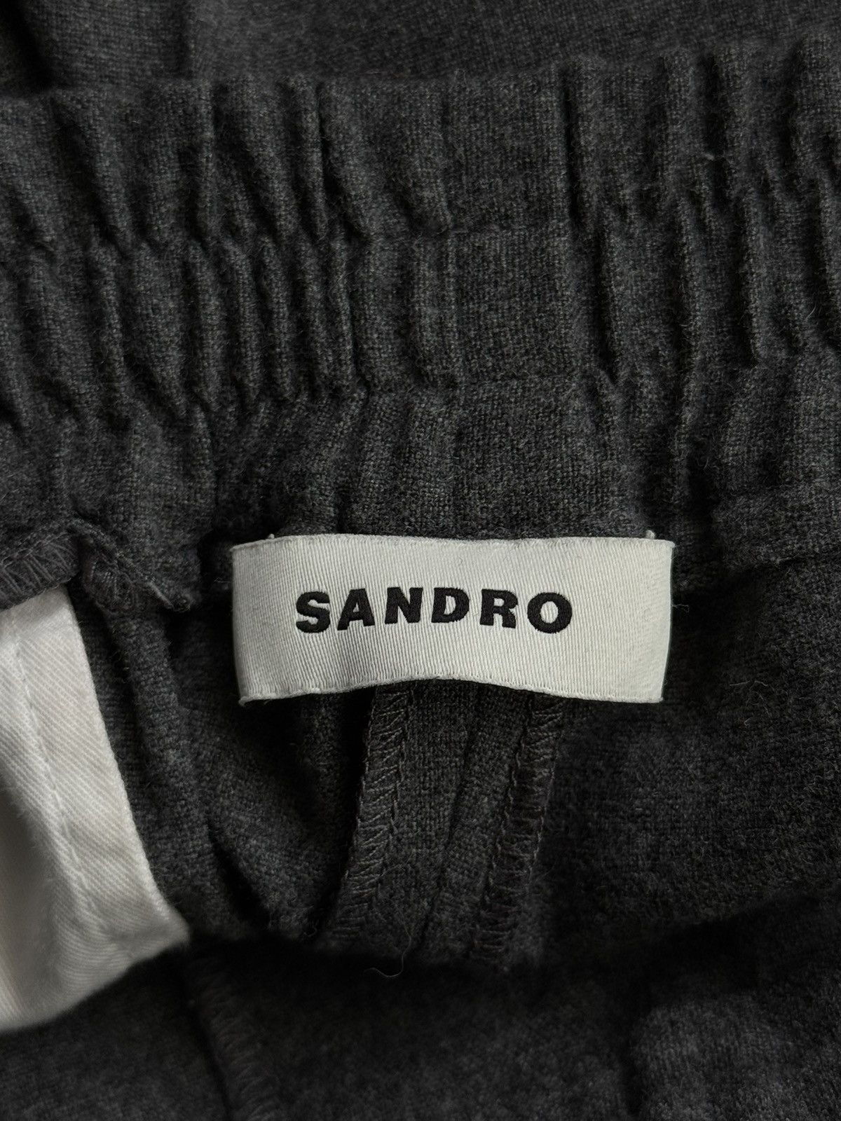 Sandro Sandro oldmoney wool linen blend wide leg joggers pants Size 25" / US 0 / IT 36 - 6 Thumbnail