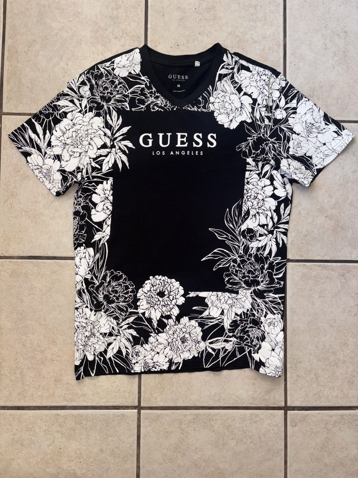 Guess Black and white Guess cotton t-shirt Size US M / EU 48-50 / 2 - 1 Thumbnail