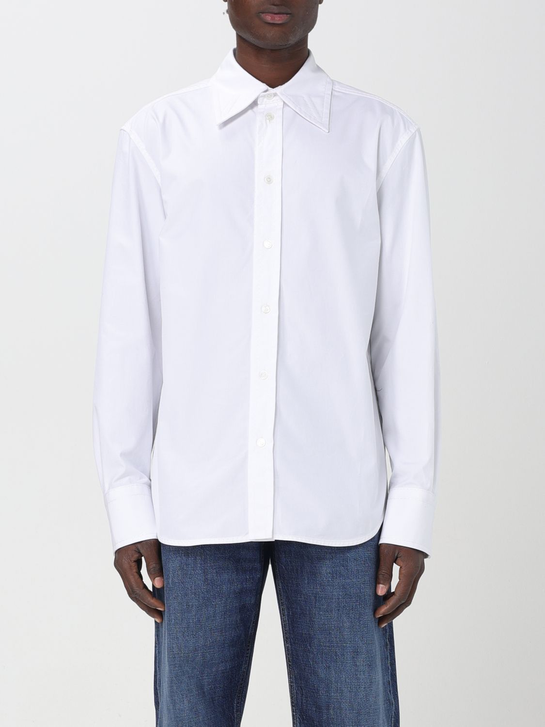 image of Bottega Veneta Shirt Men White (Size Small)