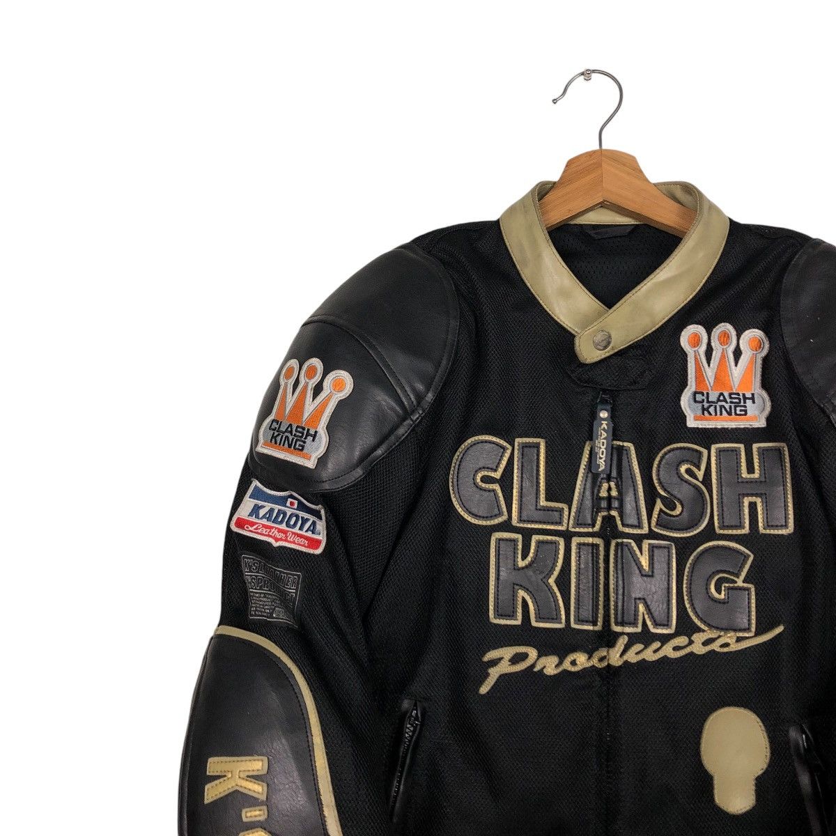 Kadoya 🔥KADOYA VINTAGE LEATHER JACKET BIKER BATTLESUIT CLASHKING Size US L / EU 52-54 / 3 - 9 Thumbnail