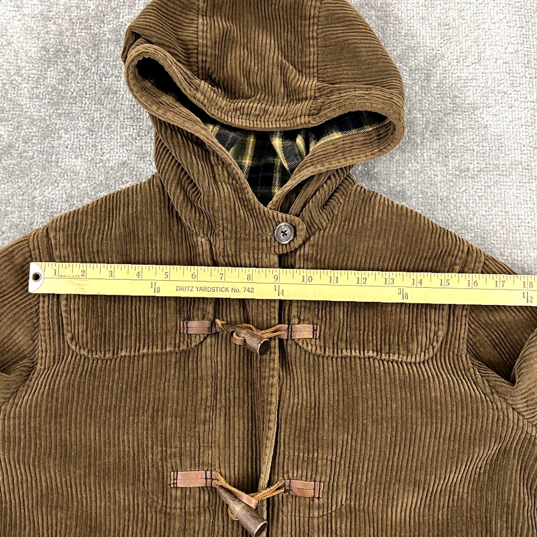 Abercrombie & Fitch VINTAGE Abercrombie & Fitch Corduroy Jacket Womens Medium Wool Lined Overcoat 90s Fall Winter Size M / US 6-8 / IT 42-44 - 5 Thumbnail