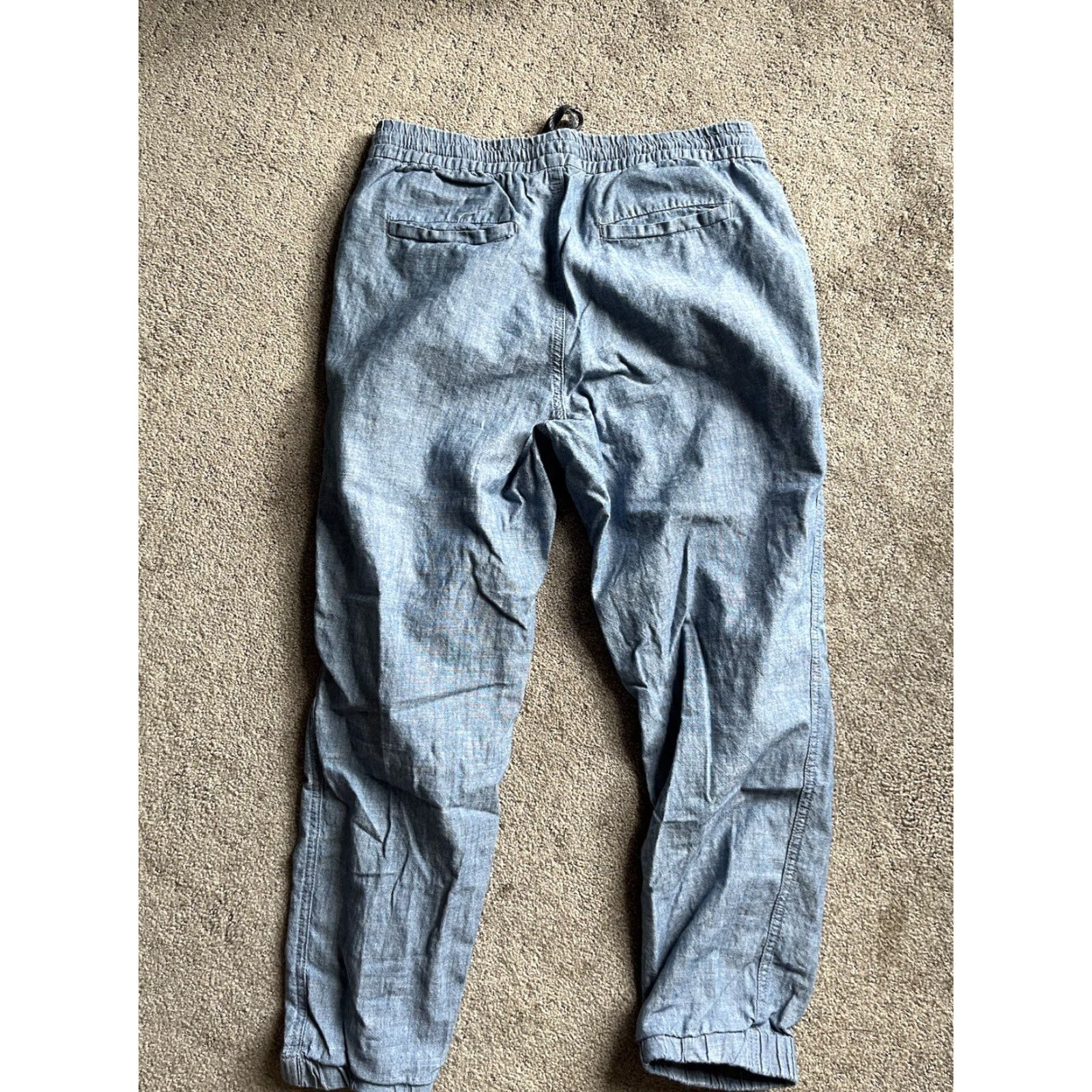 J.Crew J.Crew Jogger Pants 4 Tall Denim Chambray Blue Stretch Waist G5944 Women Pants Activewear Jeans 4 Tall Blue J.CREW Size 27" / US 4 / IT 40 - 3 Thumbnail