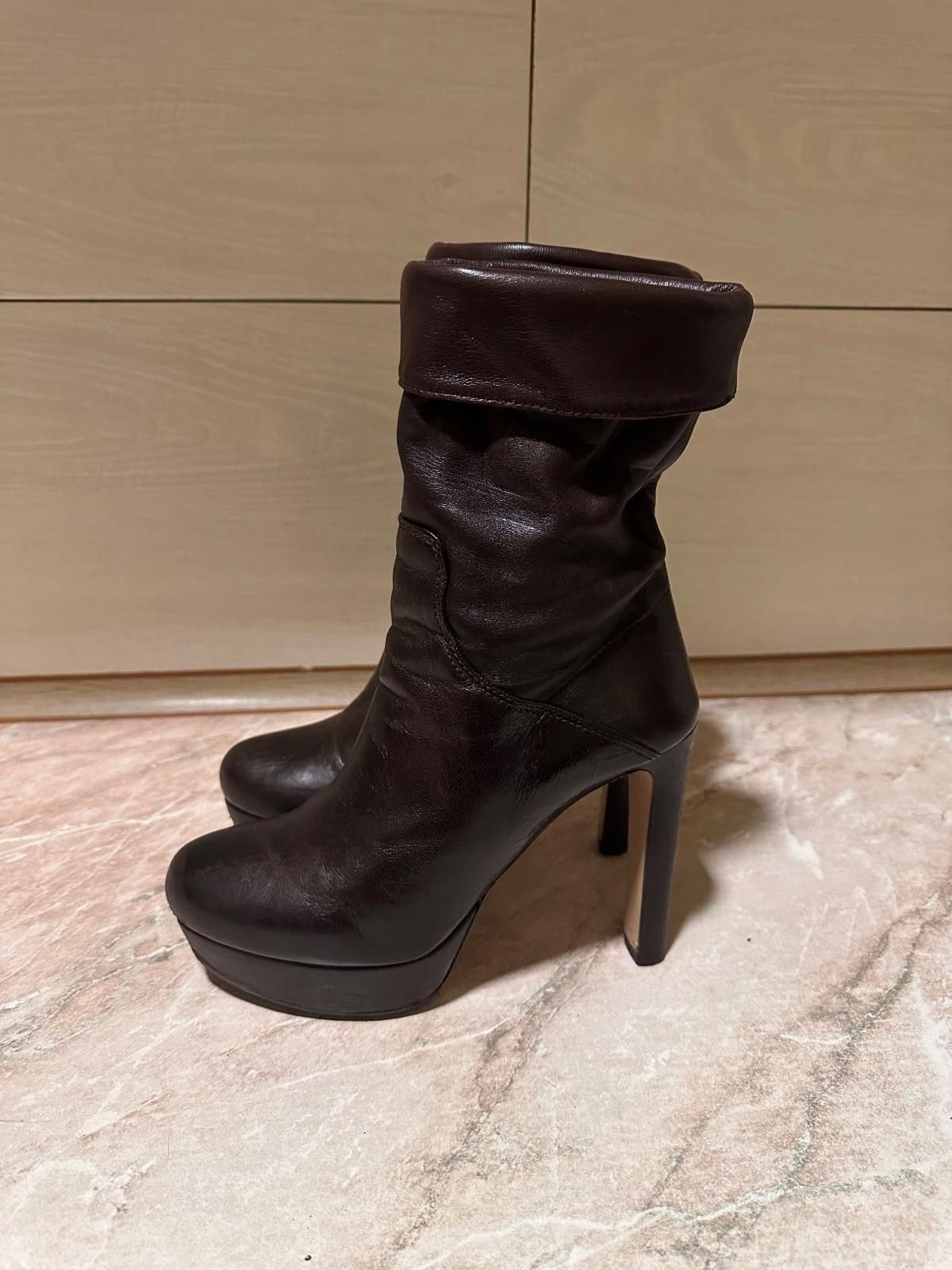 Miu Miu Miu Miu Leather boots Sz 36.5 IT Size US 6.5 / IT 36.5 - 4 Thumbnail