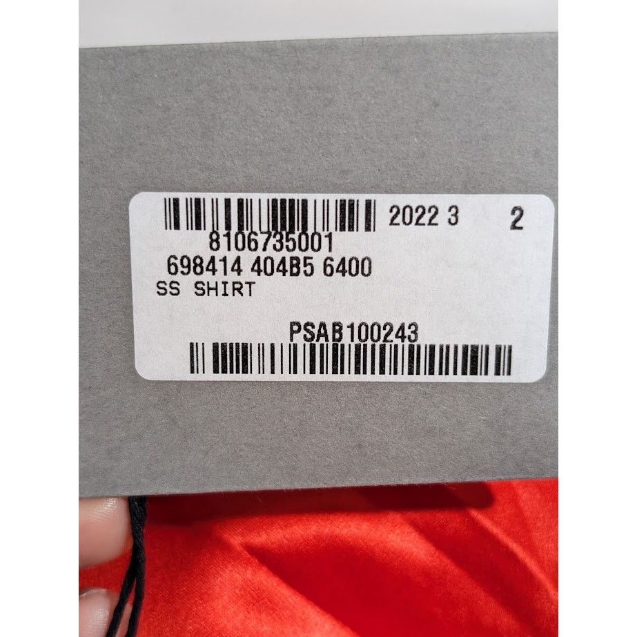 Balenciaga o1rshd1 Short Sleeve Shirt in Red Size US M / EU 48-50 / 2 - 19 Thumbnail