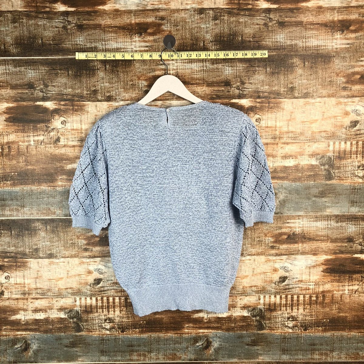 Homespun Knitwear × Japanese Brand La Reine Blue Knitwear #A1793 Size XS / US 0-2 / IT 36-38 - 14 Thumbnail
