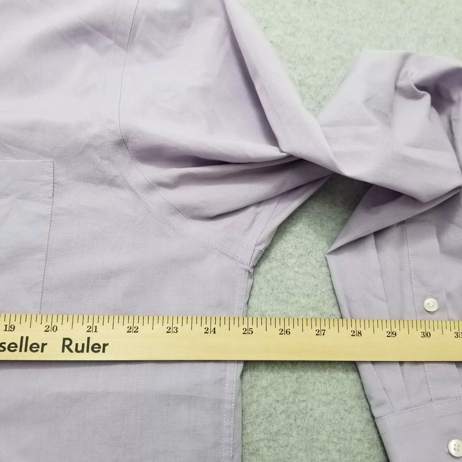 Croft & Barrow Croft & Barrow Shirt Mens 17.5 Purple Button Up Long Sleeve Size US L / EU 52-54 / 3 - 10 Thumbnail