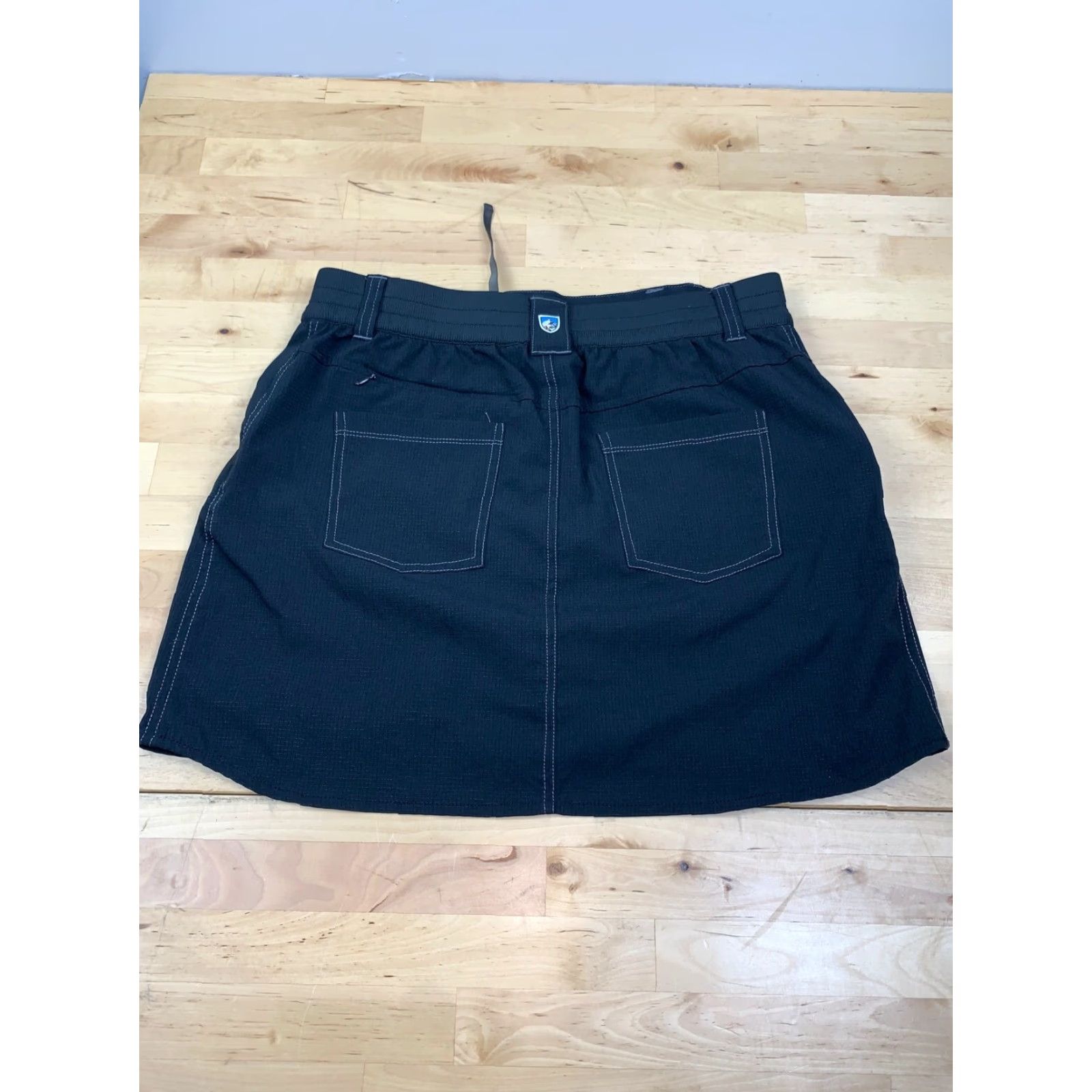 Vintage Kuhl Womens Skirt Black Size 6 Pockets Casual A-Line Short Plus Womens Size 28" / US 6 / IT 42 - 2 Thumbnail