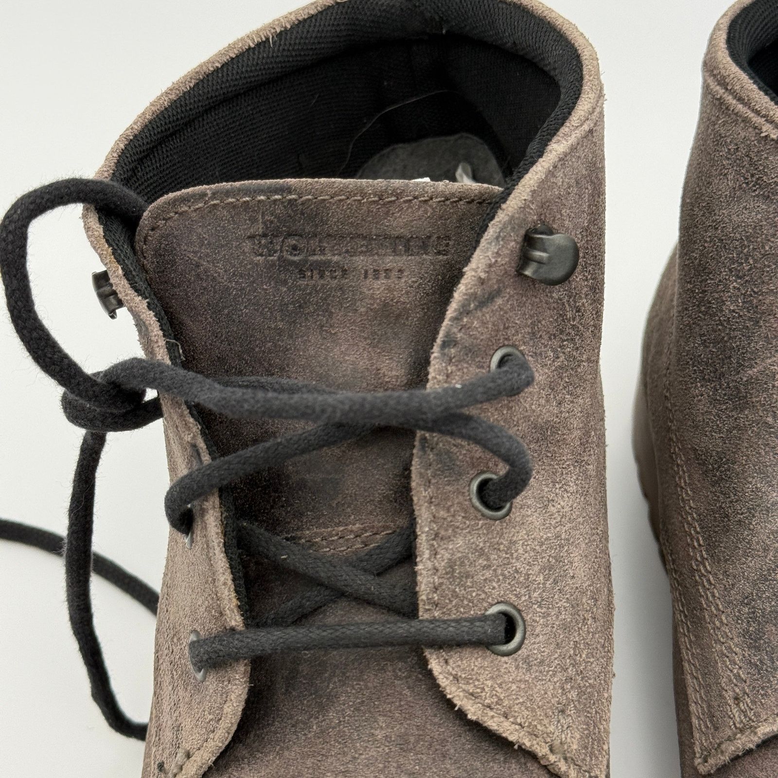 Wolverine Wolverine Men's Gray Suede Chukka Boots Size 11.5 Size US 11.5 / EU 44-45 - 2 Thumbnail