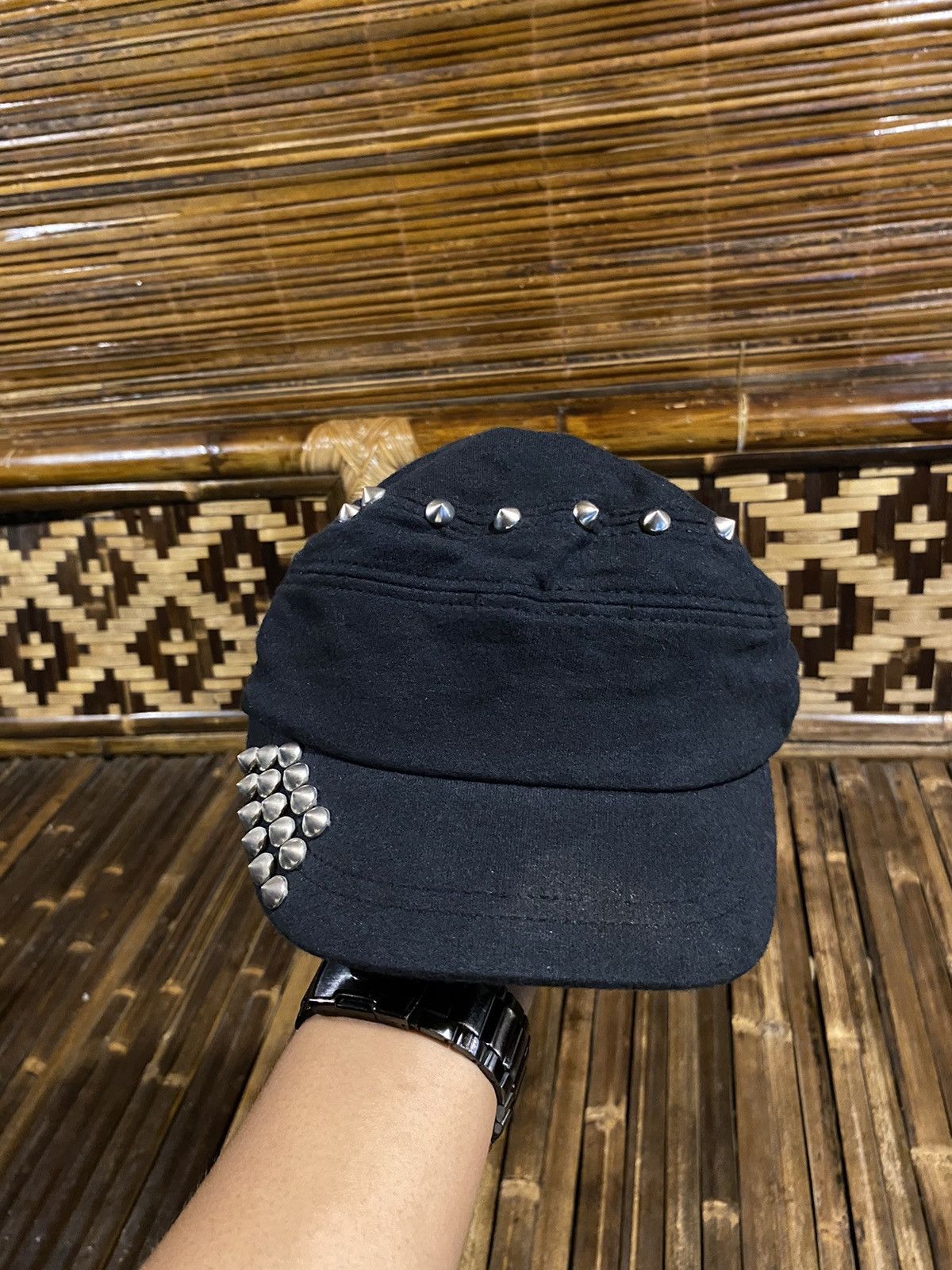Japanese Brand × Vintage 2000s cadet hat distressed blink punk y2k style Size ONE SIZE - 2 Thumbnail